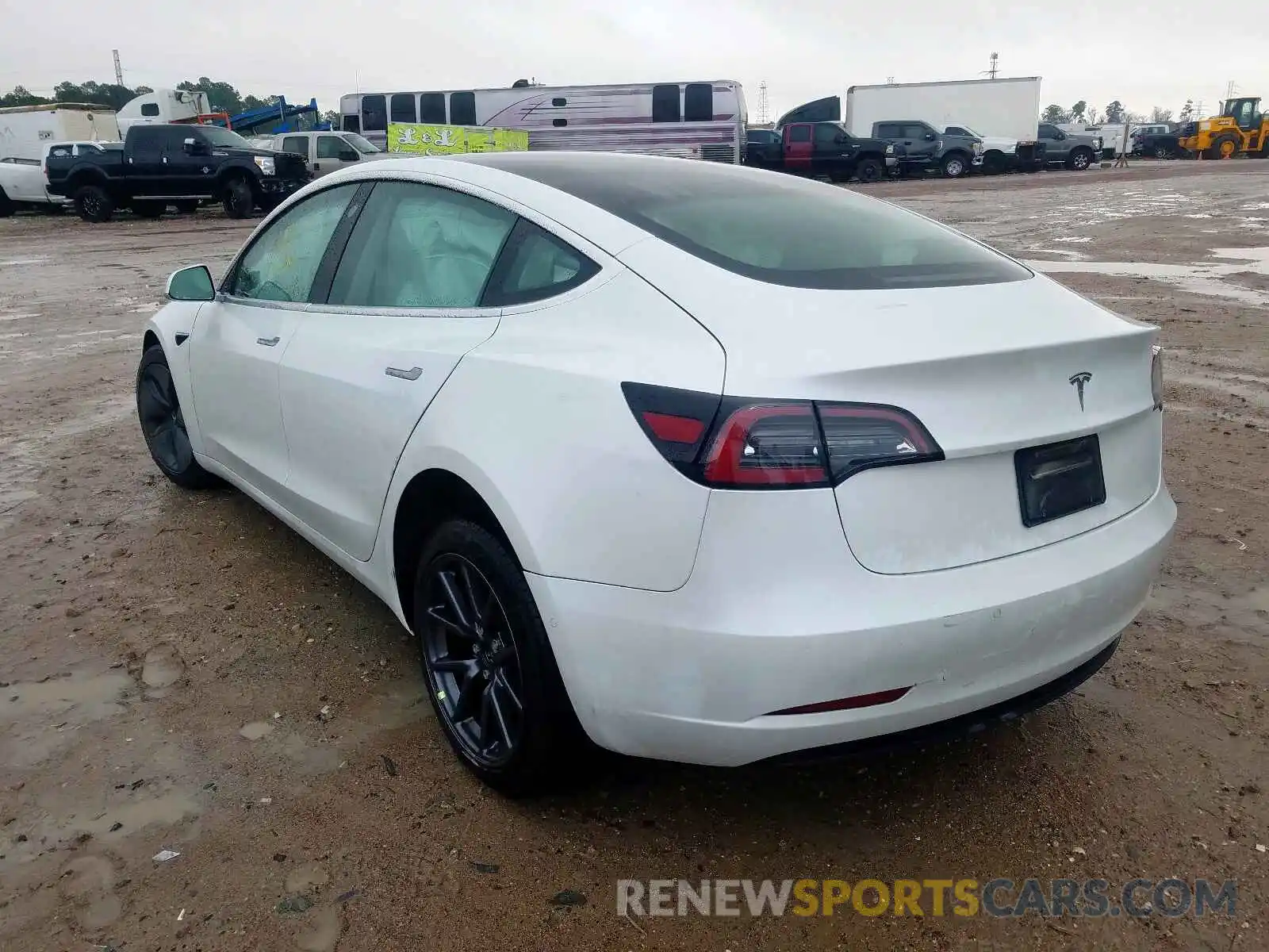 3 Photograph of a damaged car 5YJ3E1EA0KF317495 TESLA MODEL 3 2019