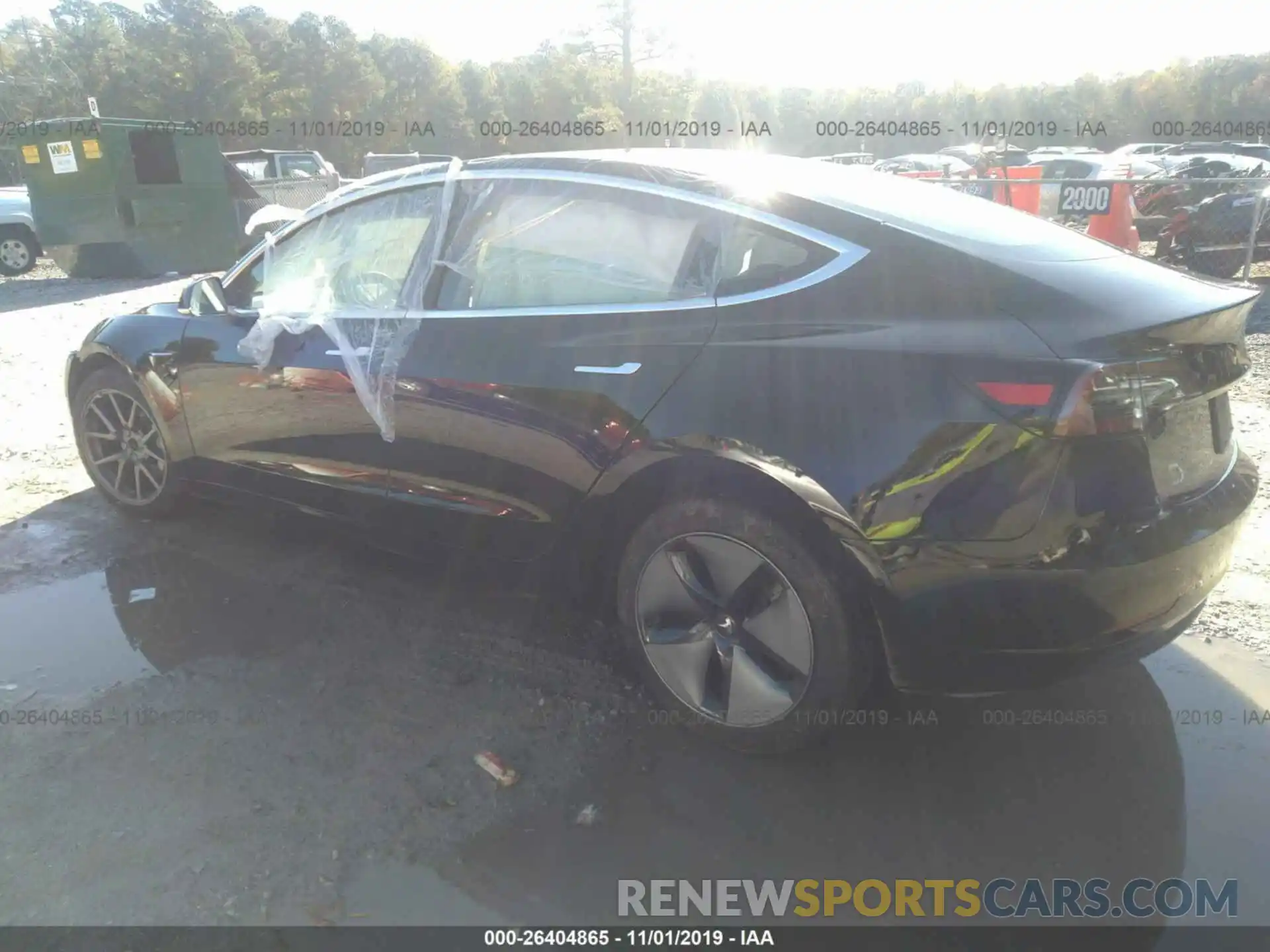 3 Photograph of a damaged car 5YJ3E1EA0KF317853 TESLA MODEL 3 2019