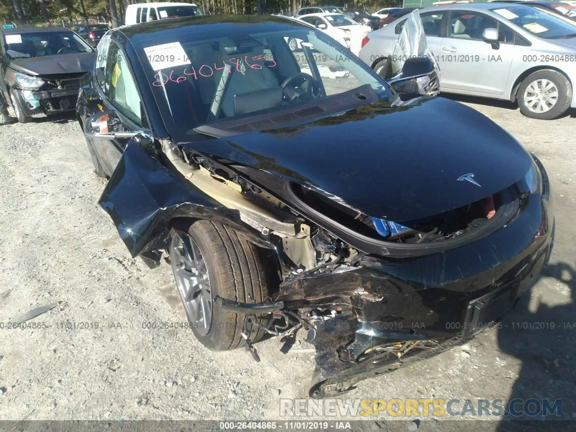 6 Photograph of a damaged car 5YJ3E1EA0KF317853 TESLA MODEL 3 2019