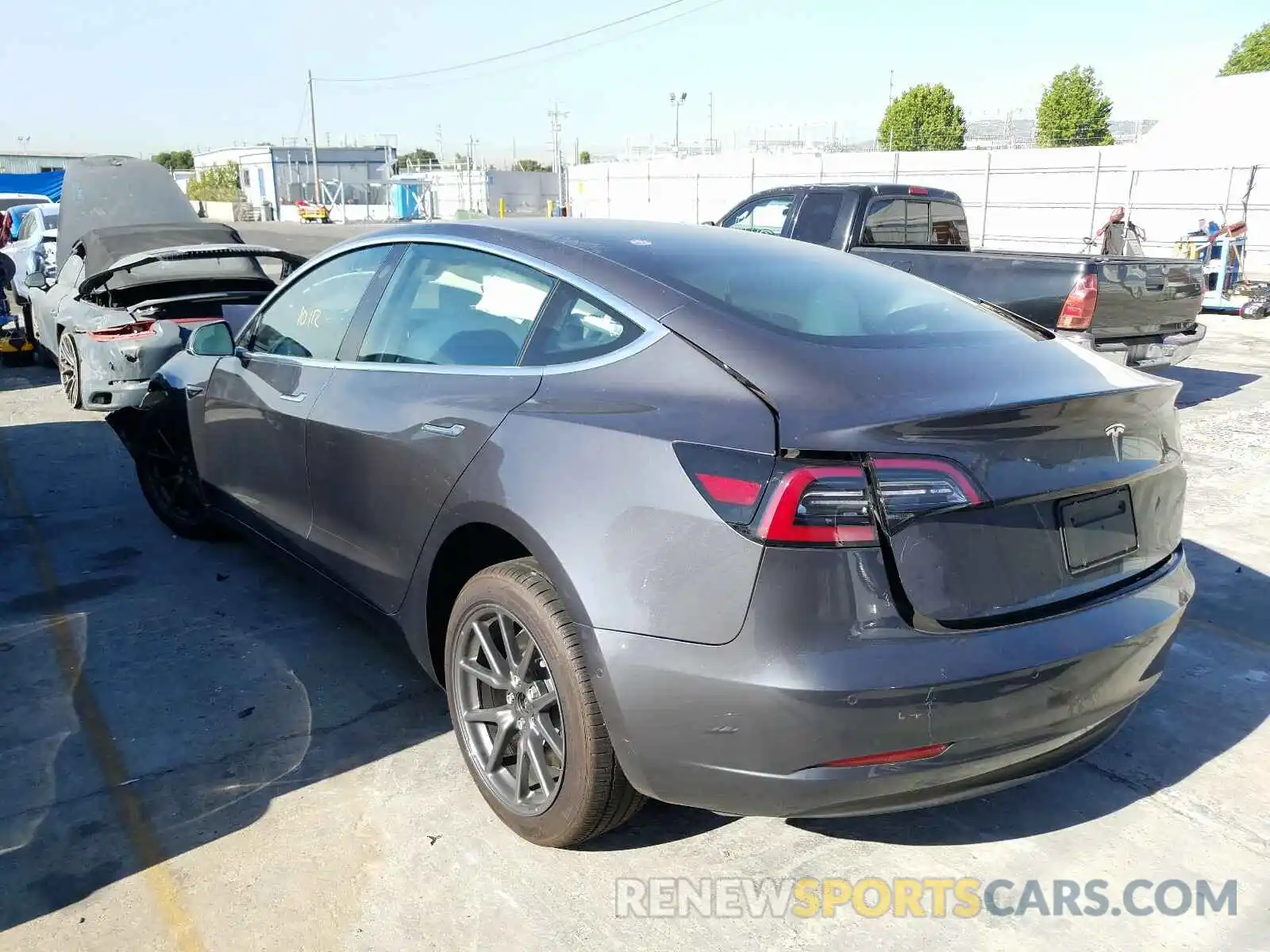 3 Photograph of a damaged car 5YJ3E1EA0KF317903 TESLA MODEL 3 2019