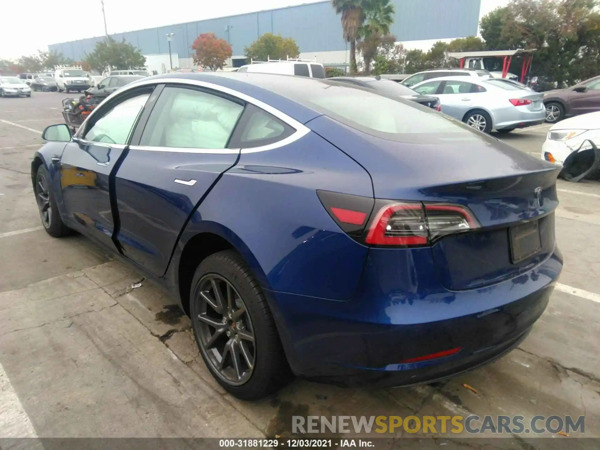 3 Photograph of a damaged car 5YJ3E1EA0KF323684 TESLA MODEL 3 2019