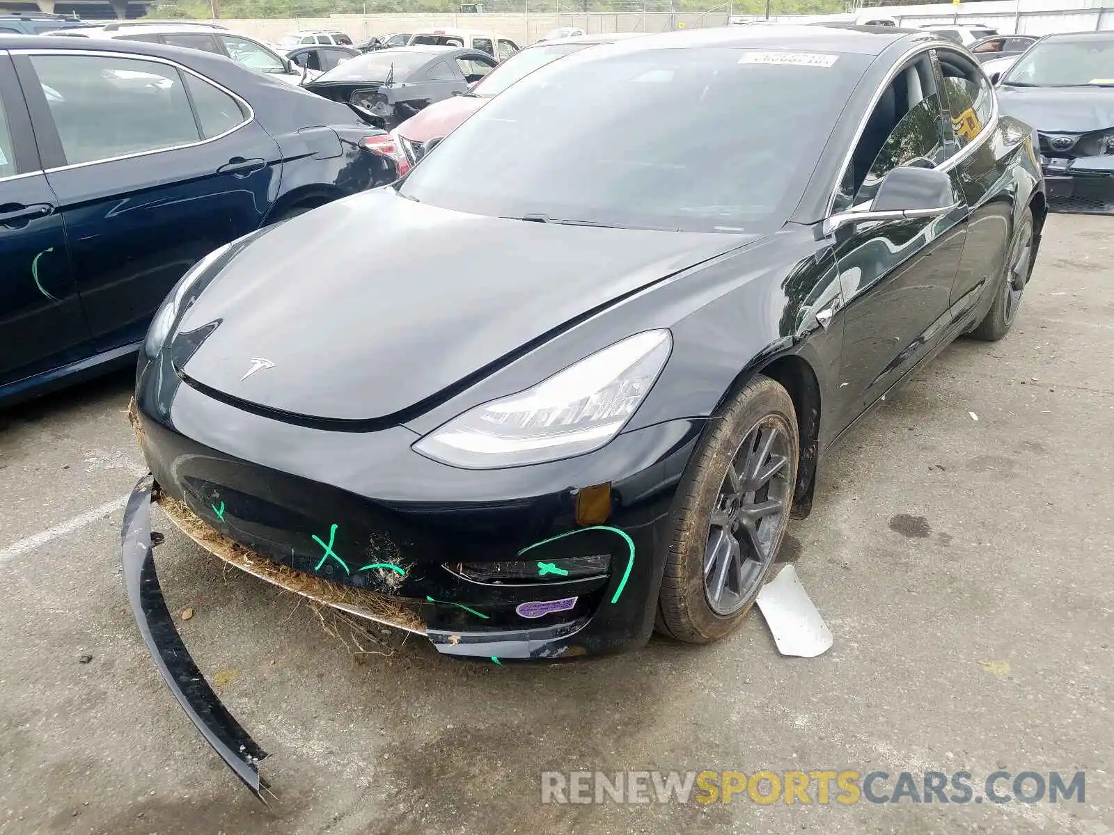 2 Фотография поврежденного автомобиля 5YJ3E1EA0KF325595 TESLA MODEL 3 2019