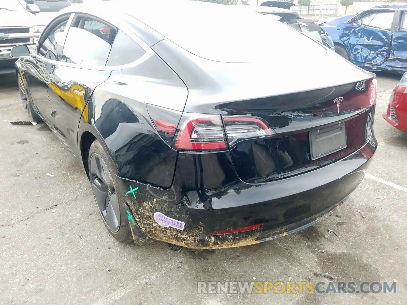 3 Фотография поврежденного автомобиля 5YJ3E1EA0KF325595 TESLA MODEL 3 2019