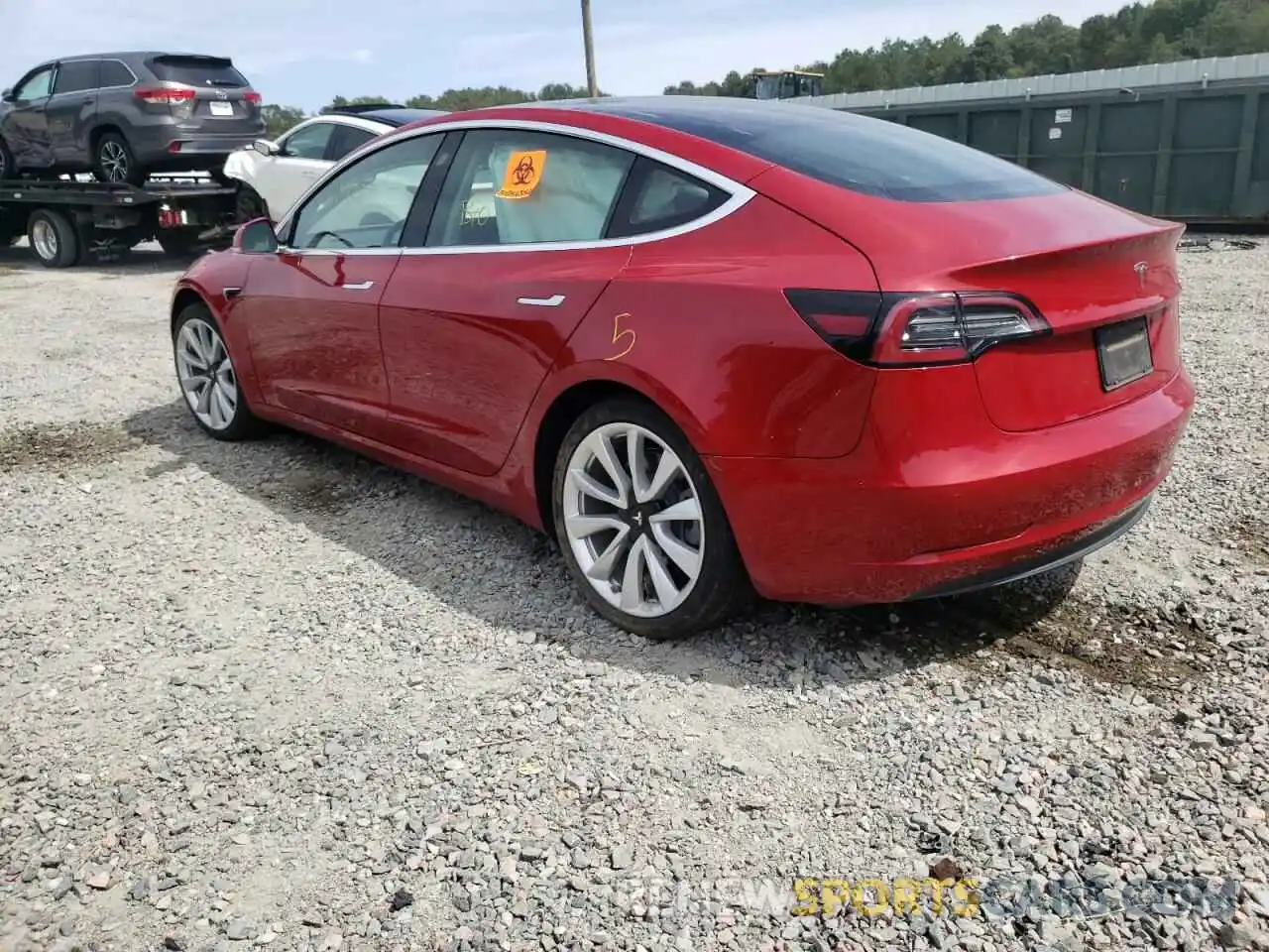 3 Photograph of a damaged car 5YJ3E1EA0KF331896 TESLA MODEL 3 2019