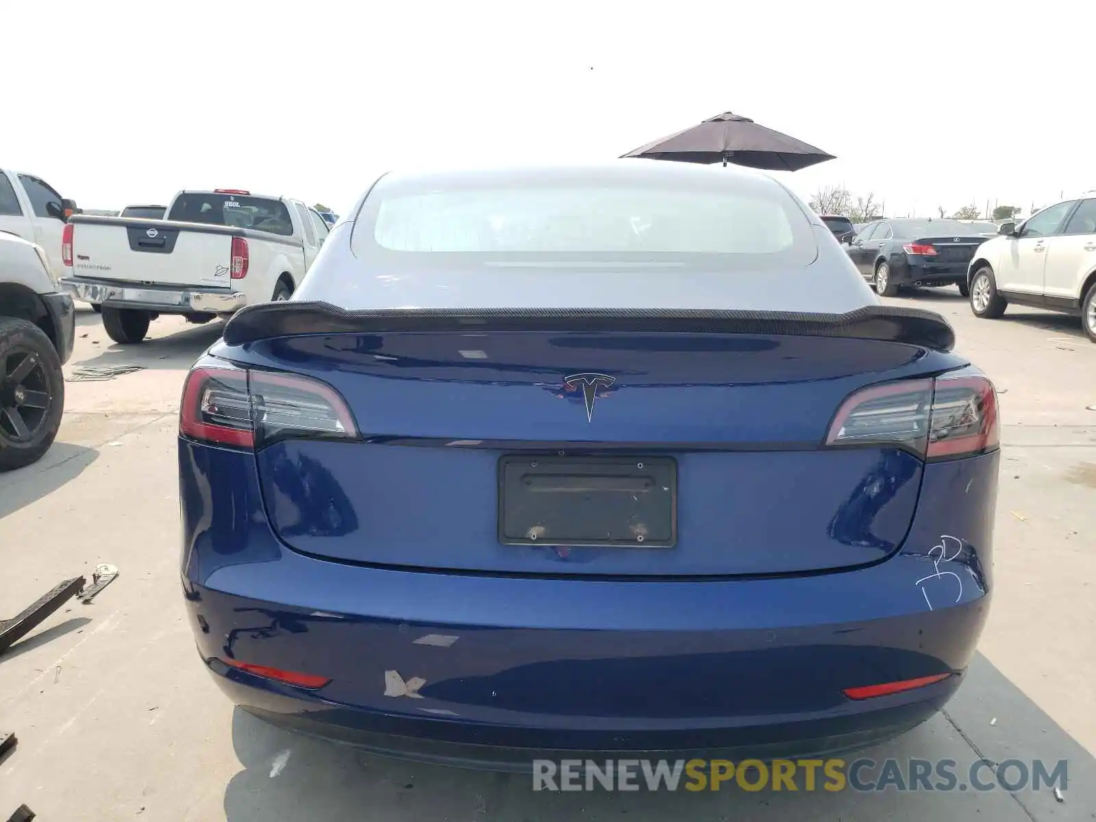 9 Photograph of a damaged car 5YJ3E1EA0KF332823 TESLA MODEL 3 2019