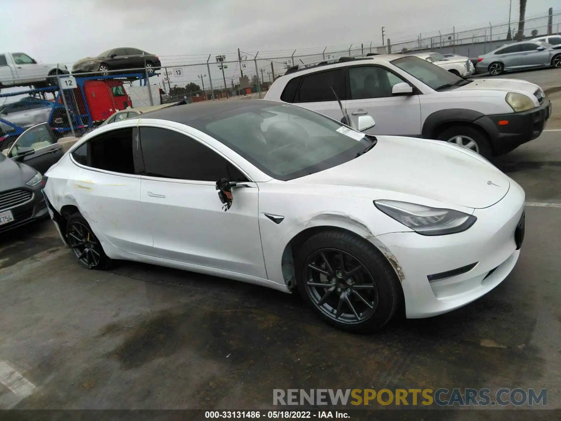 1 Photograph of a damaged car 5YJ3E1EA0KF337469 TESLA MODEL 3 2019