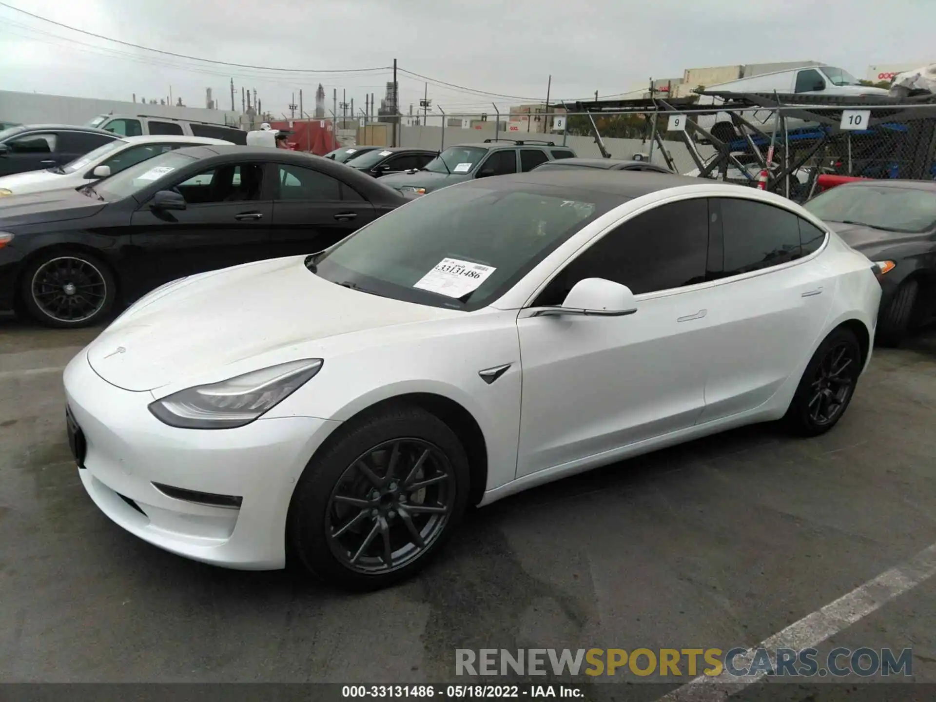 2 Photograph of a damaged car 5YJ3E1EA0KF337469 TESLA MODEL 3 2019