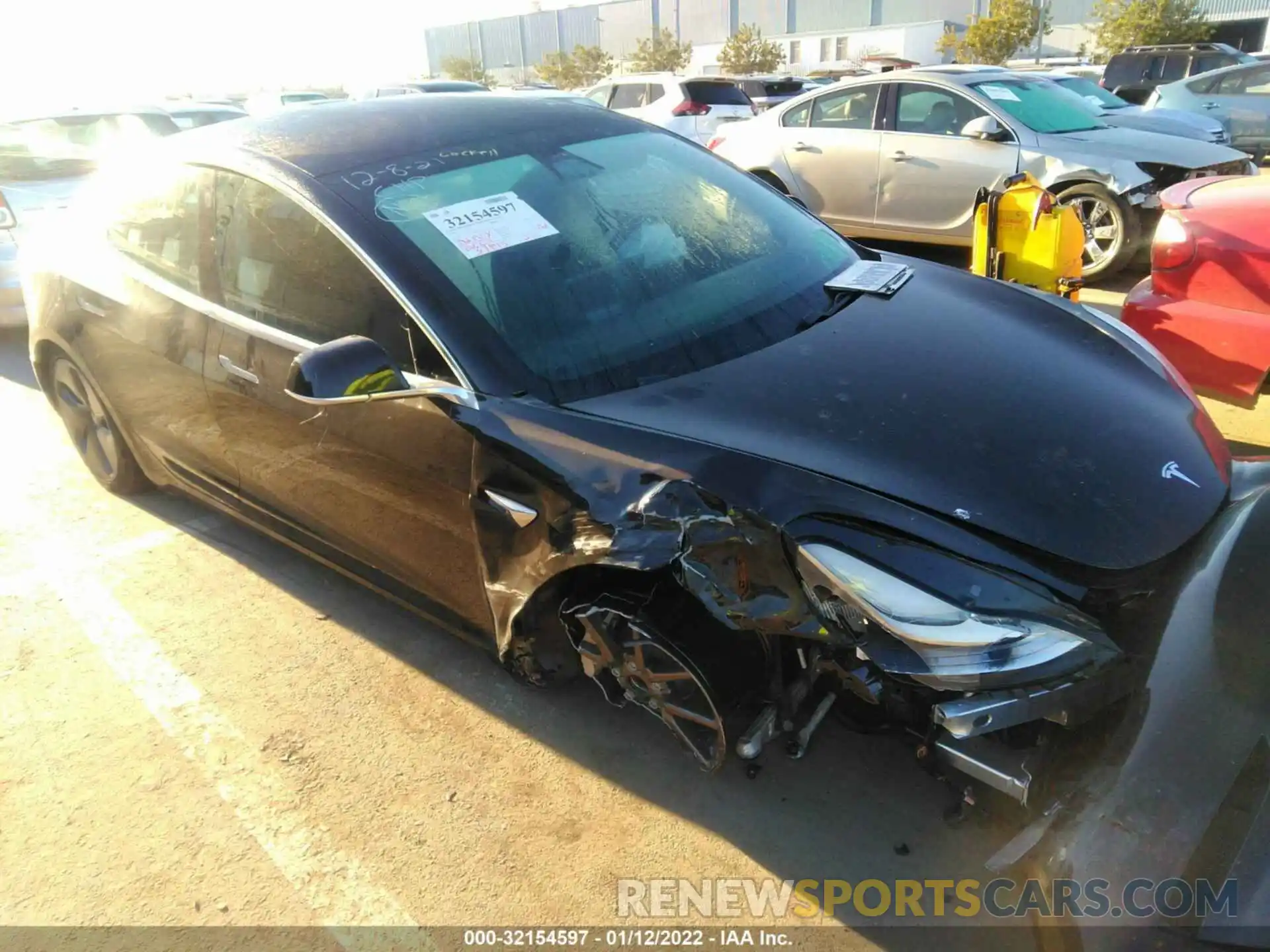 1 Photograph of a damaged car 5YJ3E1EA0KF344910 TESLA MODEL 3 2019