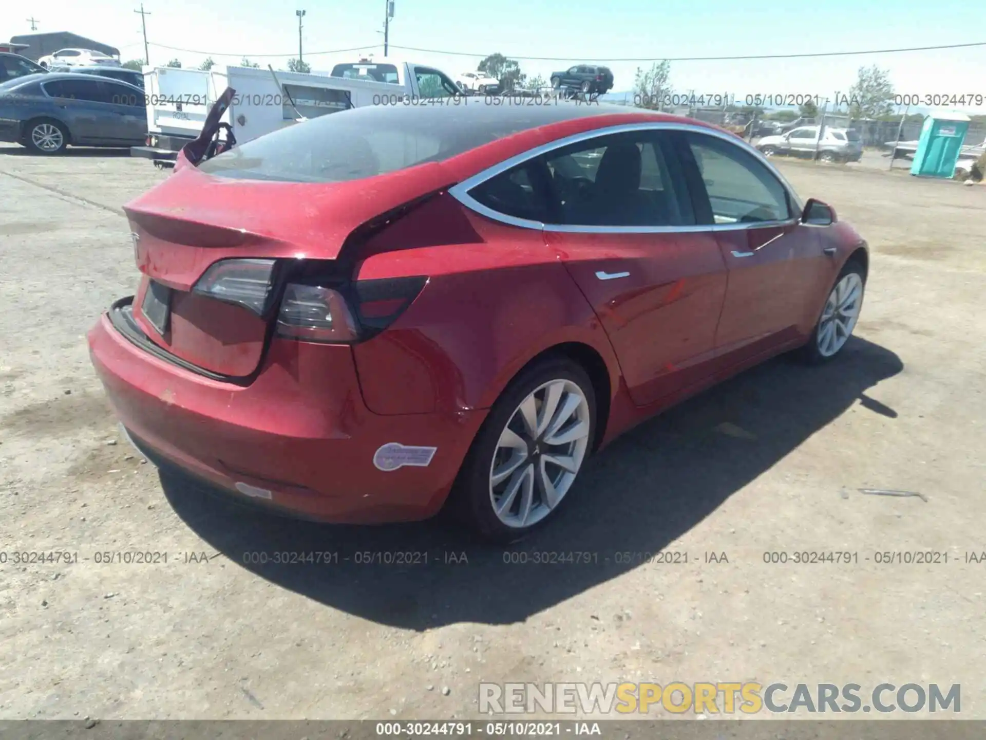 4 Photograph of a damaged car 5YJ3E1EA0KF357656 TESLA MODEL 3 2019