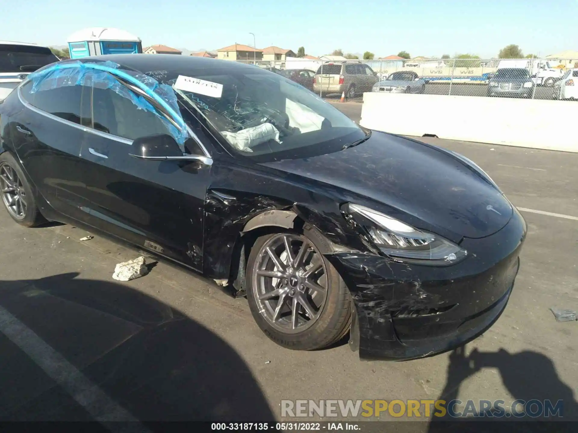 1 Photograph of a damaged car 5YJ3E1EA0KF361903 TESLA MODEL 3 2019