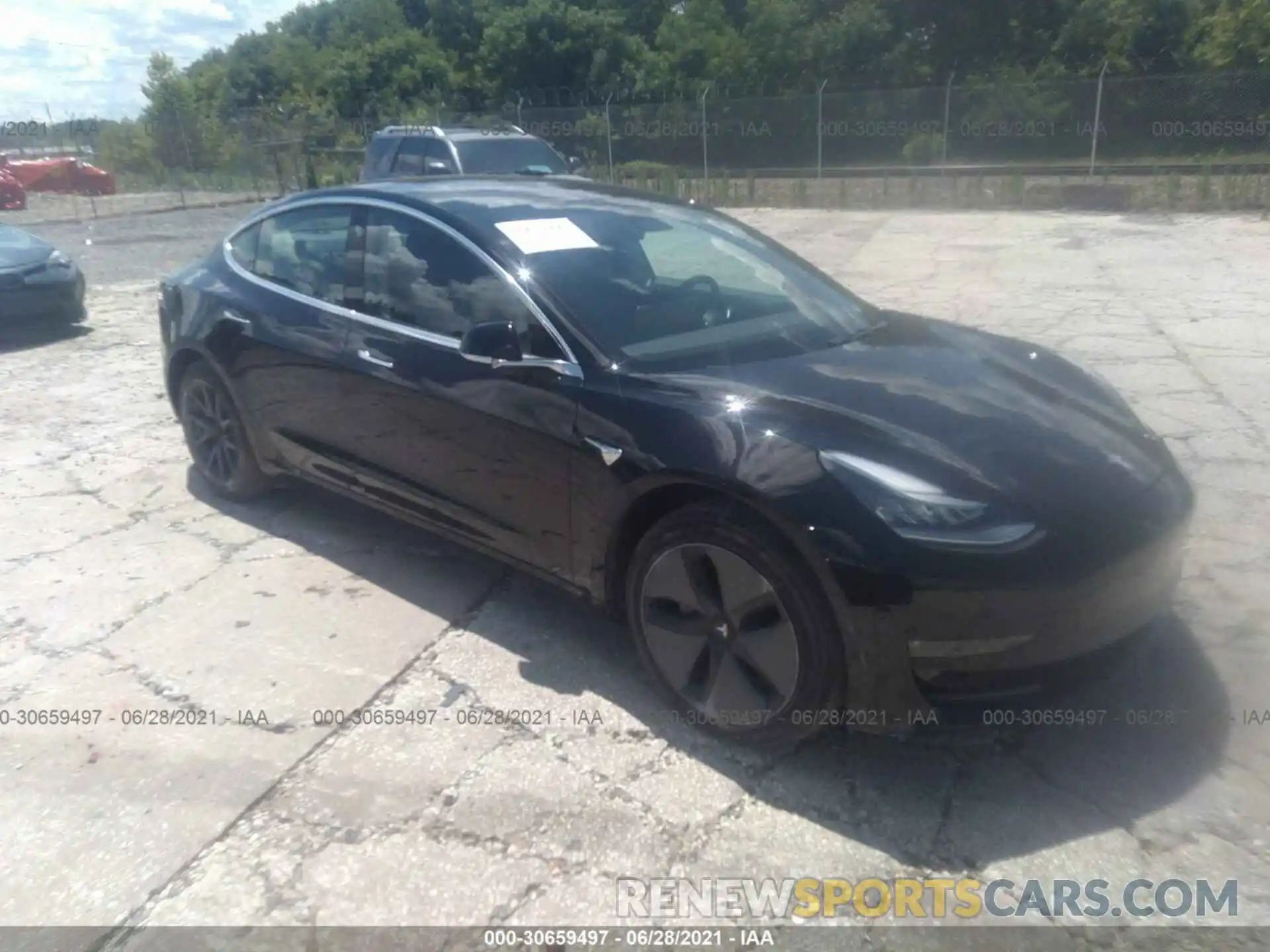 1 Photograph of a damaged car 5YJ3E1EA0KF361996 TESLA MODEL 3 2019