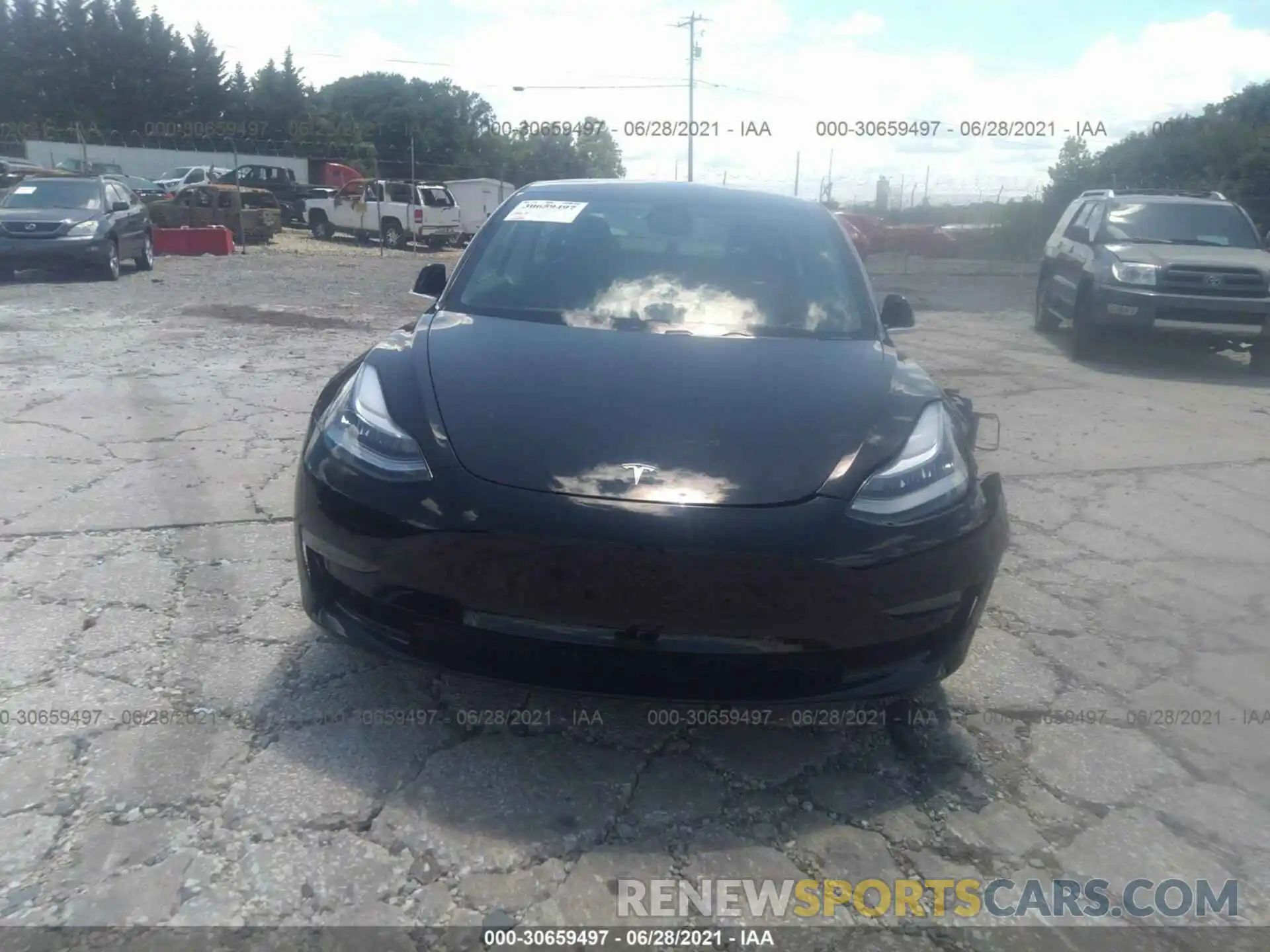 10 Photograph of a damaged car 5YJ3E1EA0KF361996 TESLA MODEL 3 2019