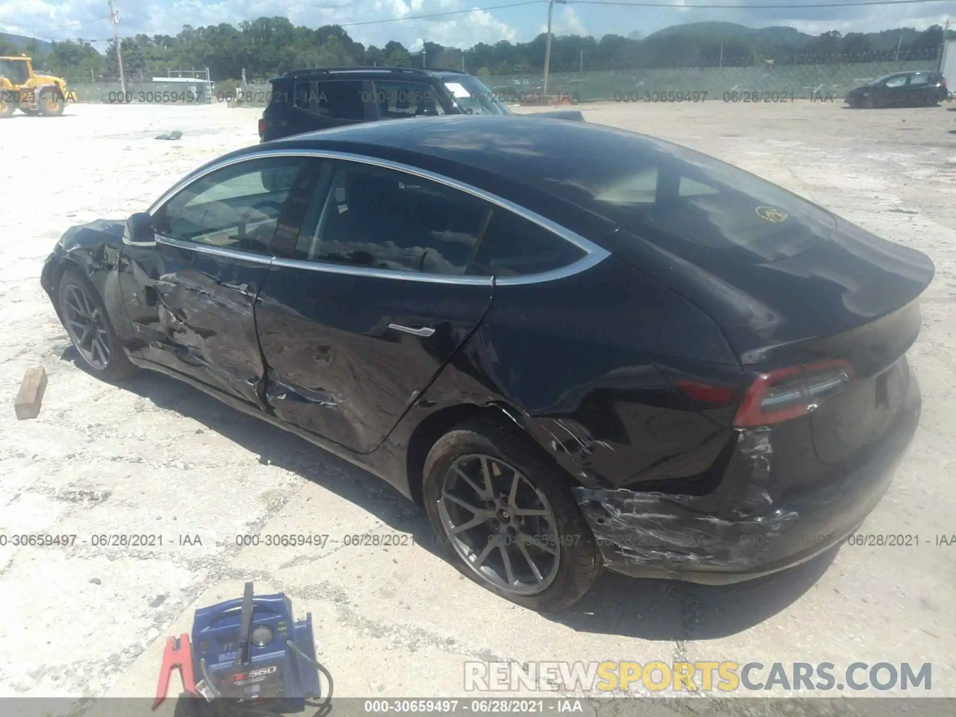 3 Photograph of a damaged car 5YJ3E1EA0KF361996 TESLA MODEL 3 2019