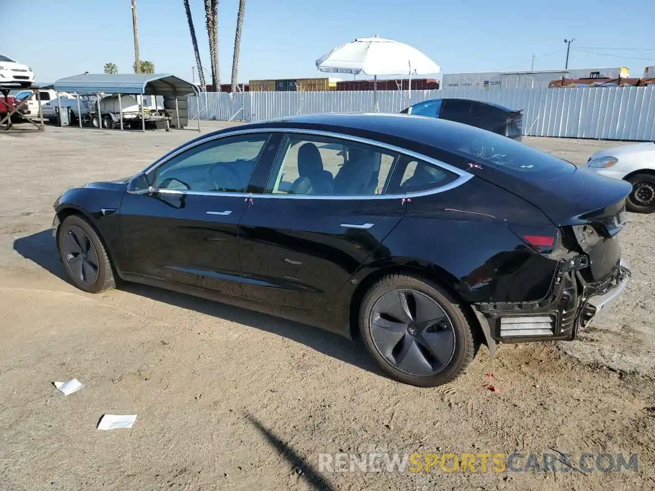 2 Photograph of a damaged car 5YJ3E1EA0KF362047 TESLA MODEL 3 2019