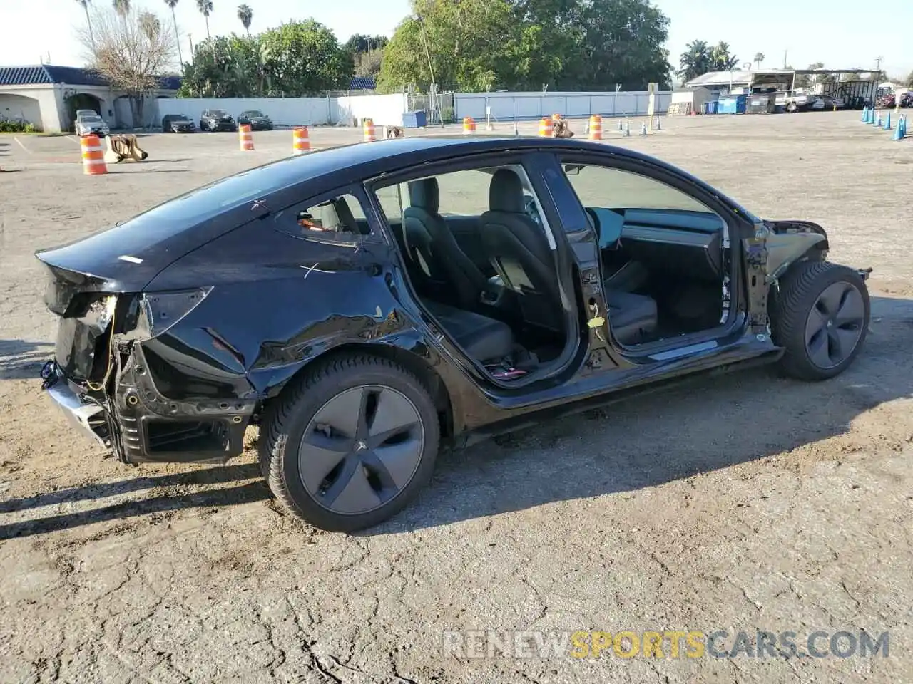 3 Photograph of a damaged car 5YJ3E1EA0KF362047 TESLA MODEL 3 2019