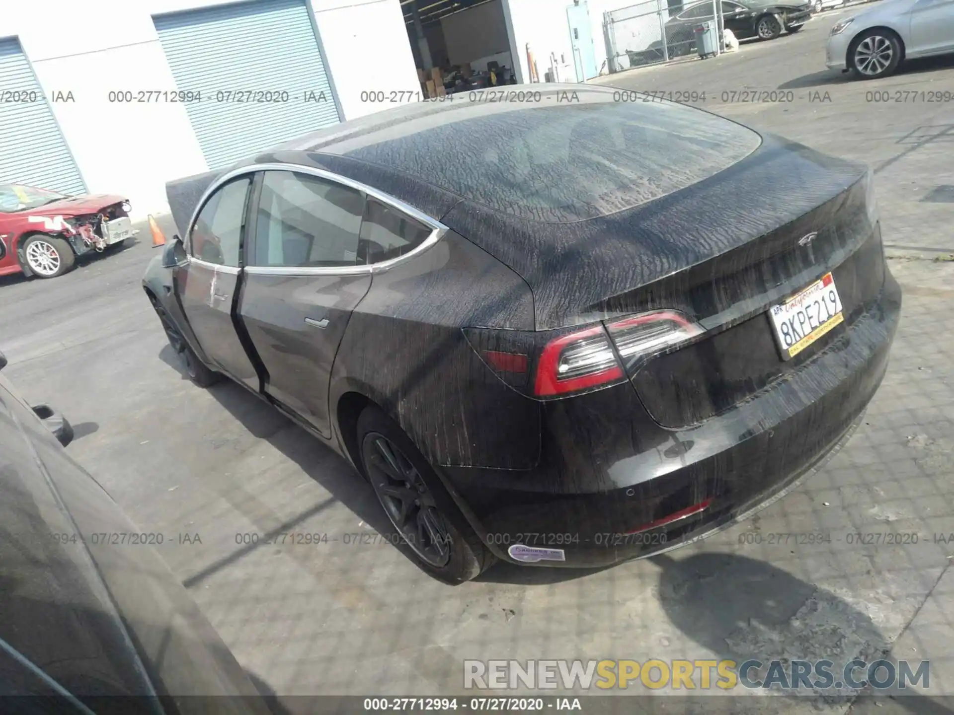 3 Photograph of a damaged car 5YJ3E1EA0KF362064 TESLA MODEL 3 2019