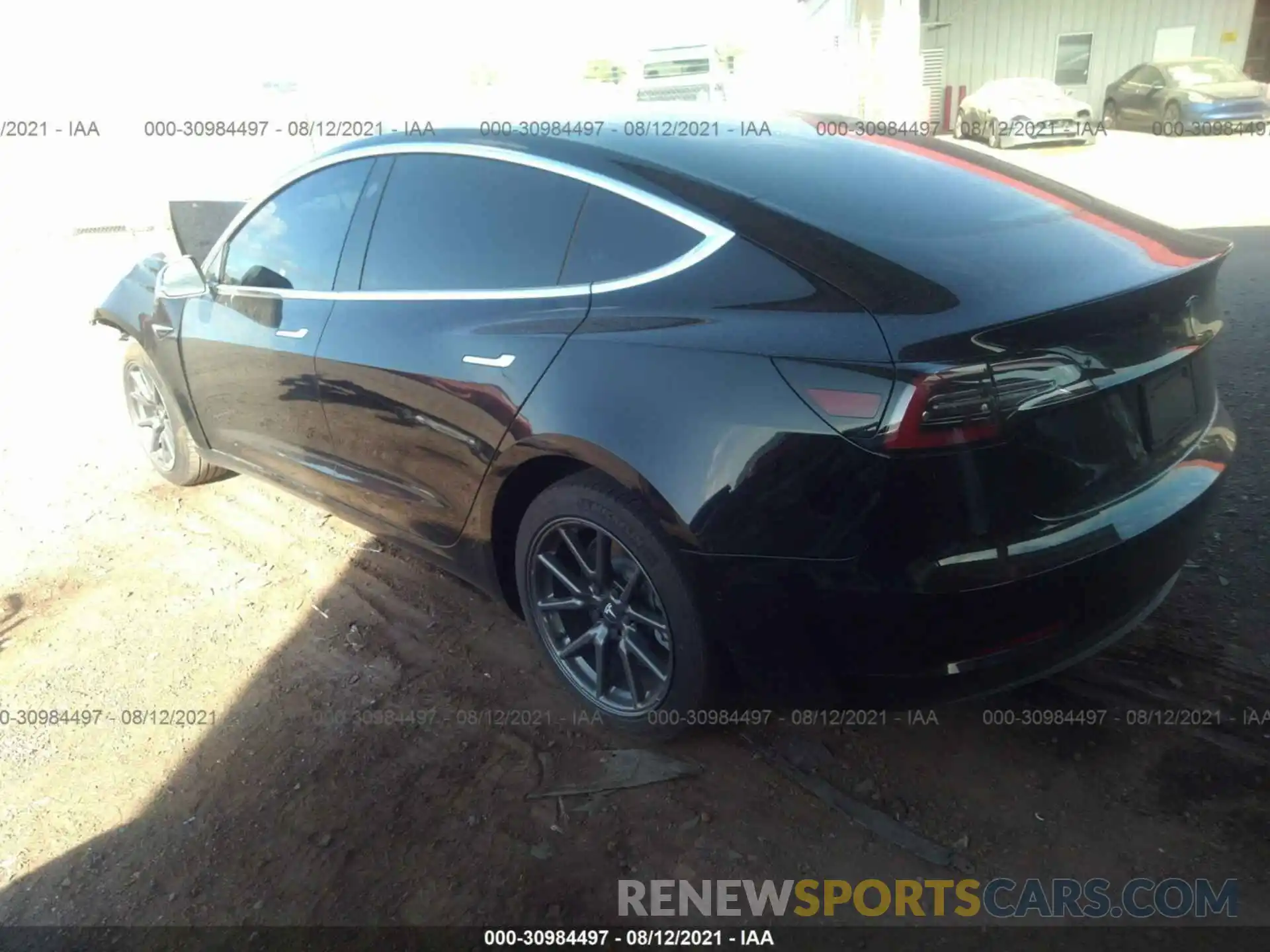 3 Photograph of a damaged car 5YJ3E1EA0KF395727 TESLA MODEL 3 2019