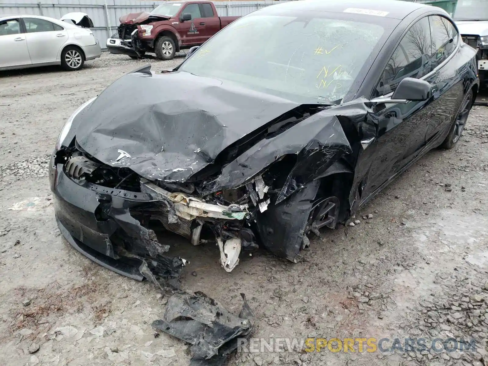 9 Photograph of a damaged car 5YJ3E1EA0KF395842 TESLA MODEL 3 2019