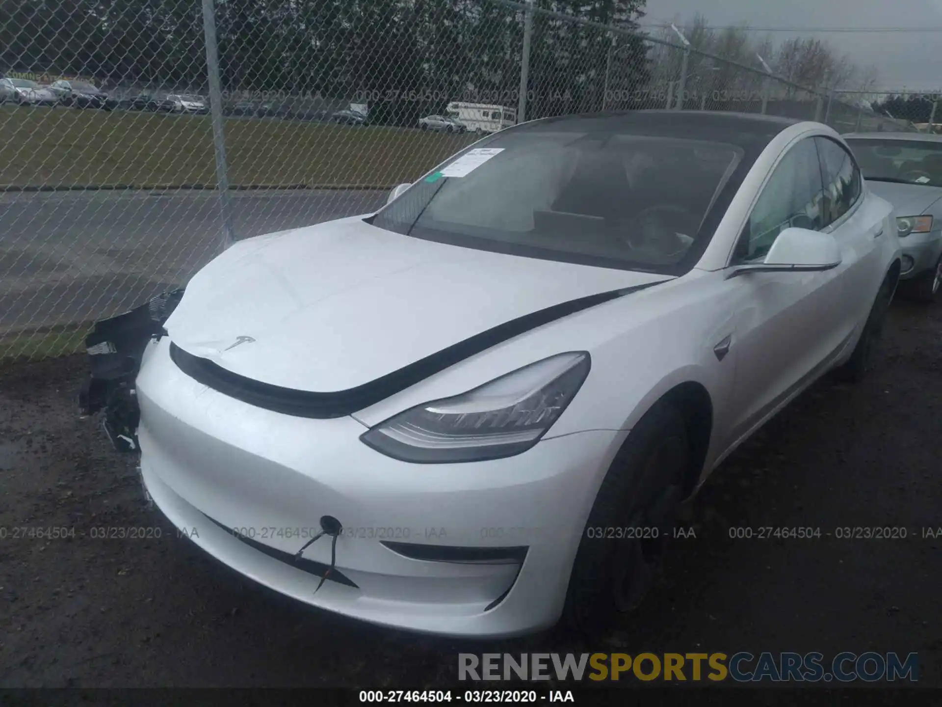 2 Photograph of a damaged car 5YJ3E1EA0KF397168 TESLA MODEL 3 2019