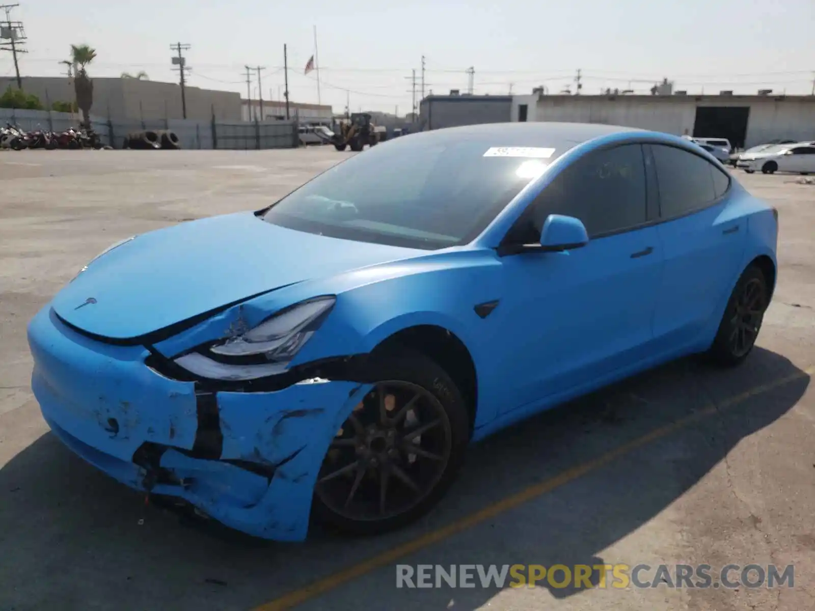 2 Photograph of a damaged car 5YJ3E1EA0KF399812 TESLA MODEL 3 2019