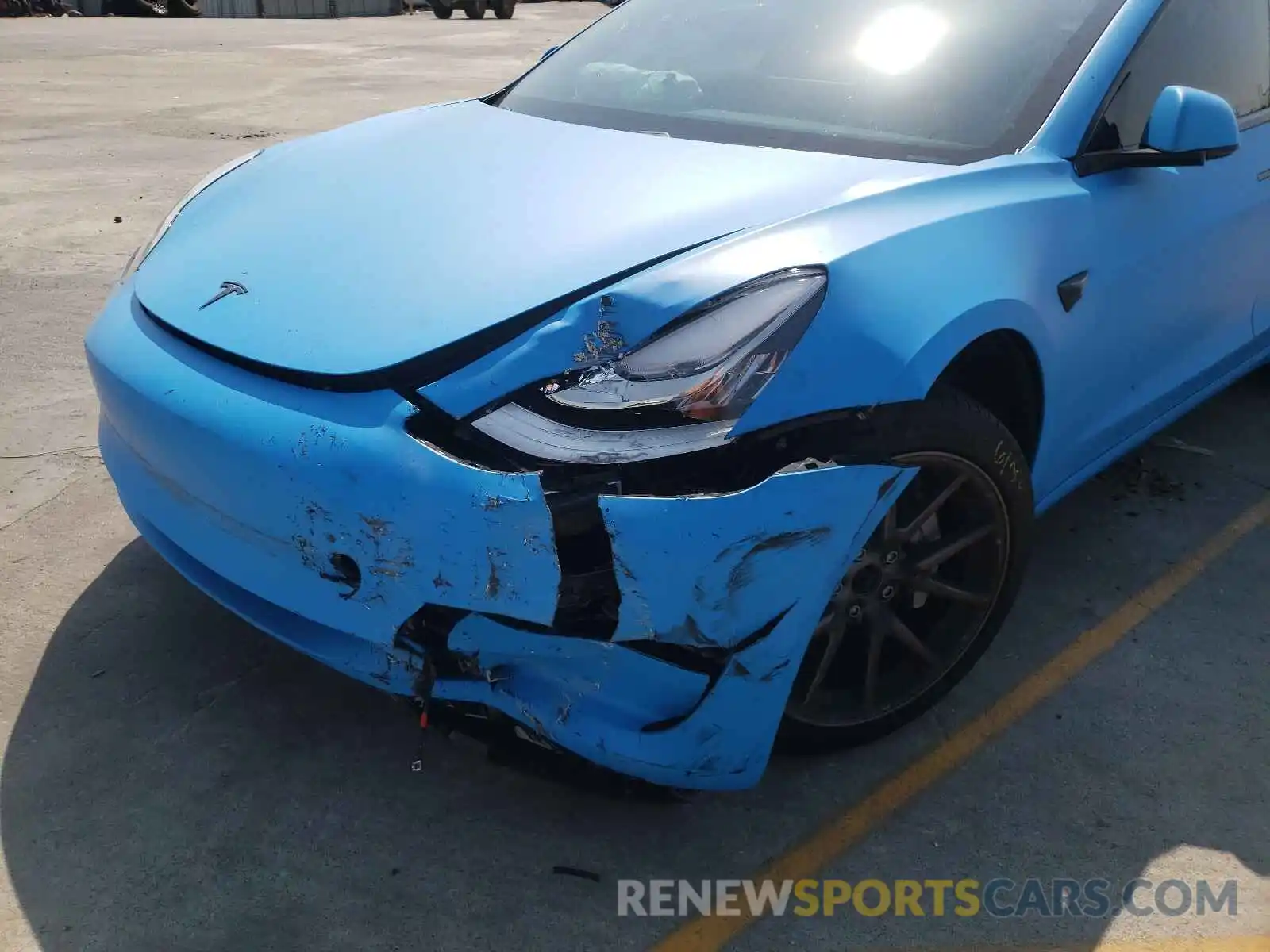 9 Photograph of a damaged car 5YJ3E1EA0KF399812 TESLA MODEL 3 2019