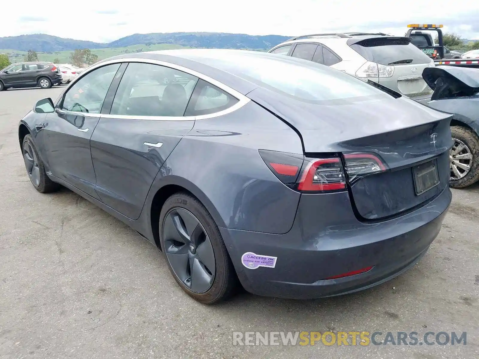 3 Photograph of a damaged car 5YJ3E1EA0KF400375 TESLA MODEL 3 2019