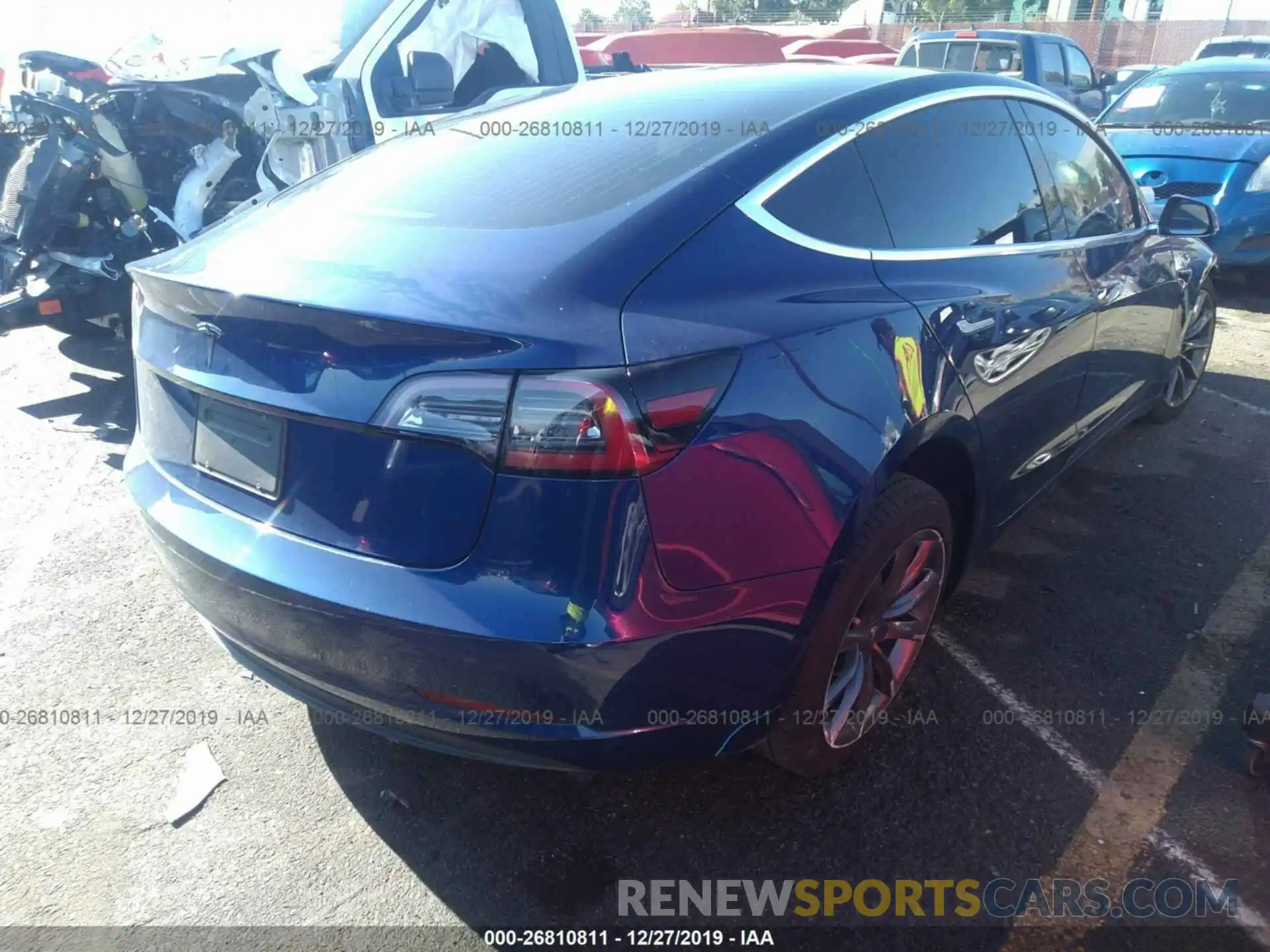 4 Photograph of a damaged car 5YJ3E1EA0KF400991 TESLA MODEL 3 2019