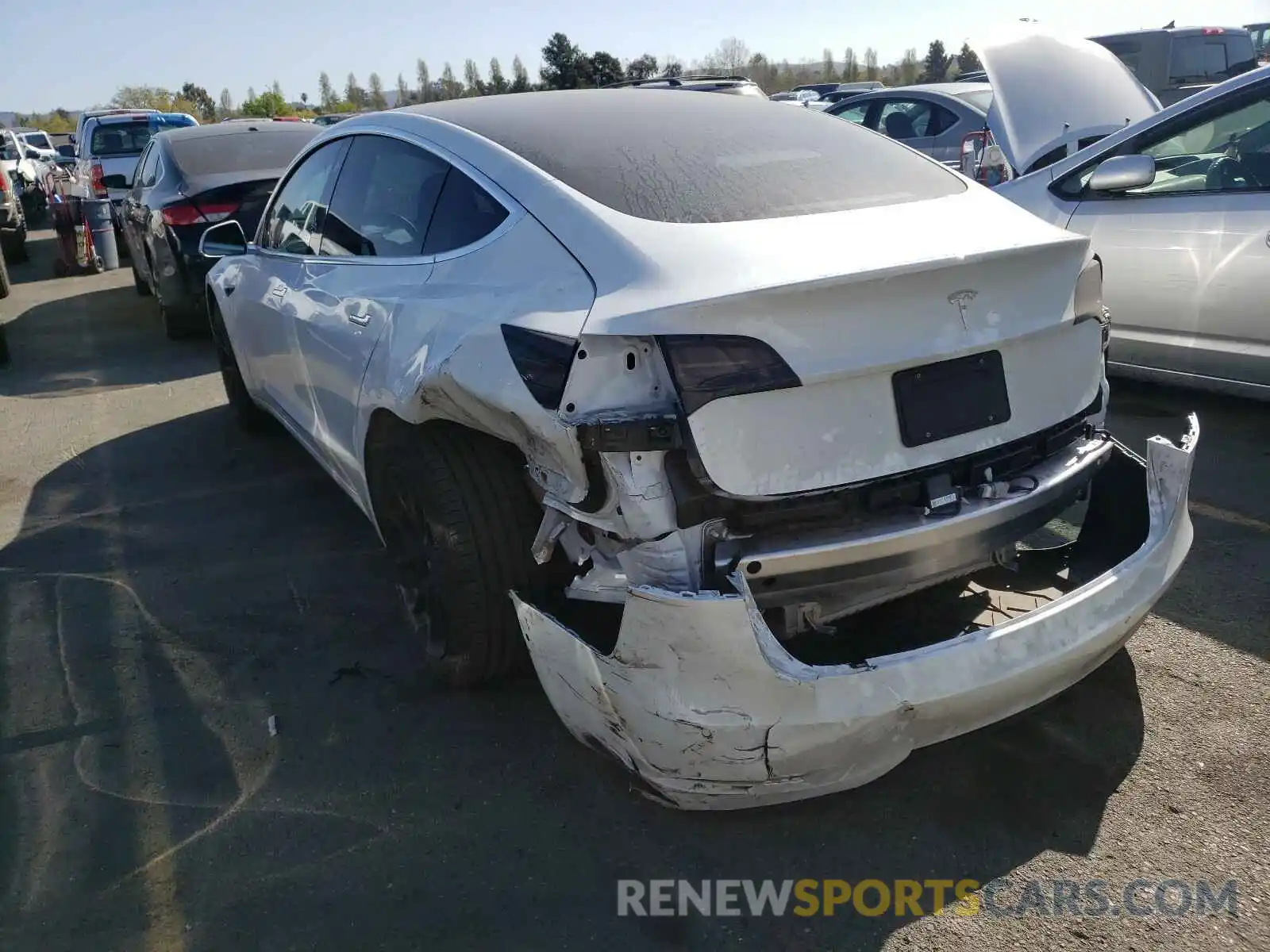 3 Photograph of a damaged car 5YJ3E1EA0KF401400 TESLA MODEL 3 2019
