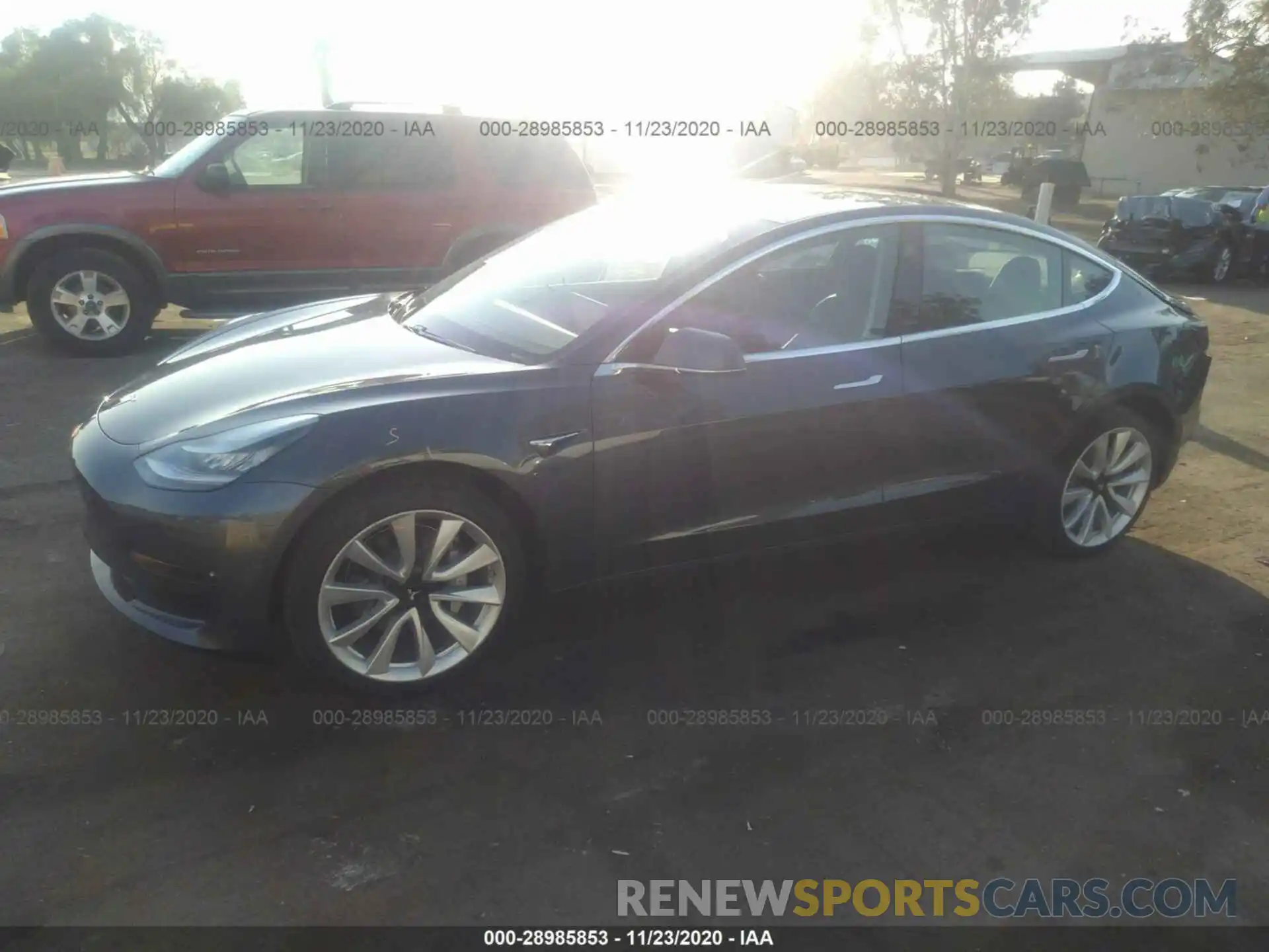 2 Photograph of a damaged car 5YJ3E1EA0KF402045 TESLA MODEL 3 2019