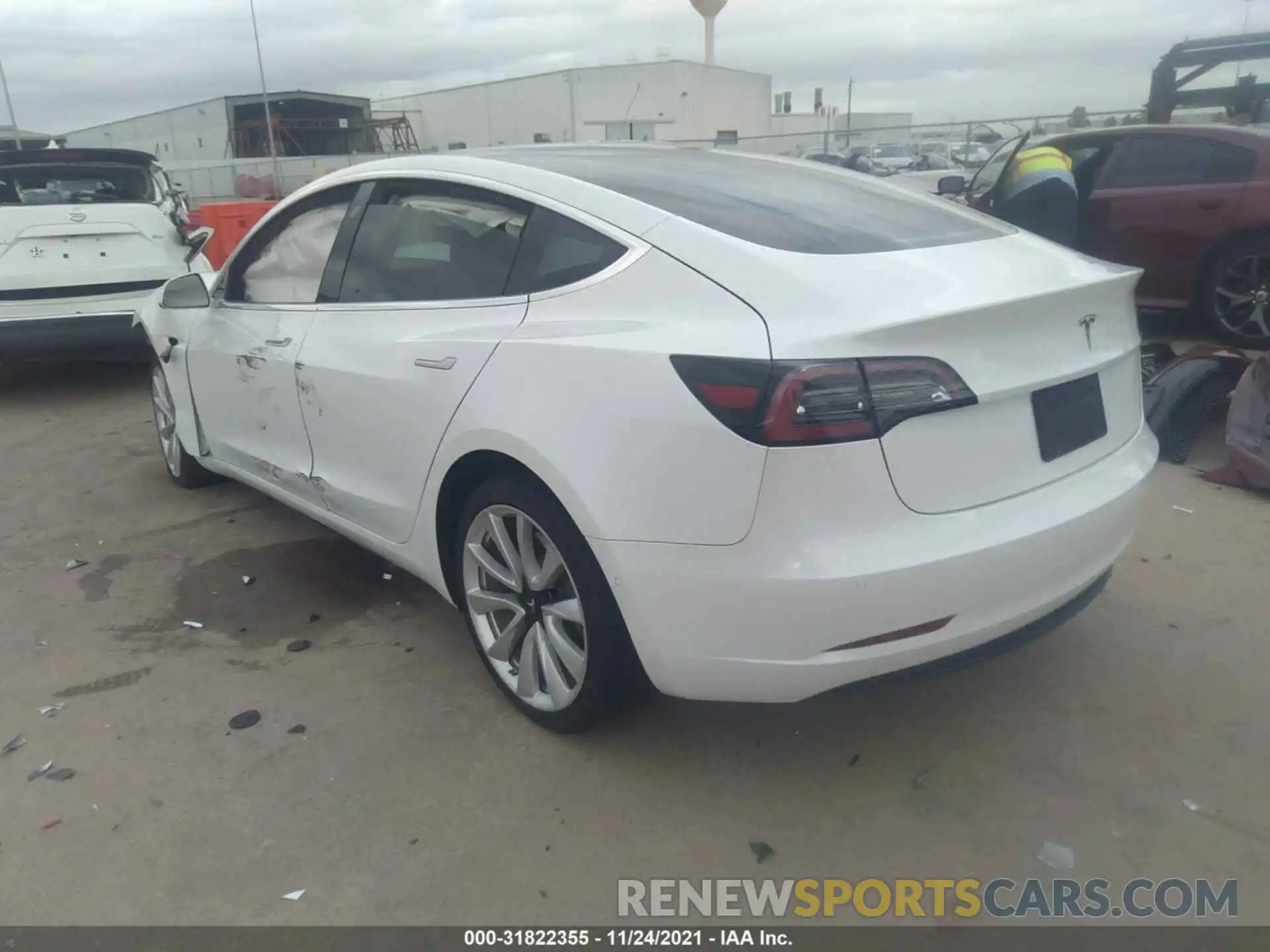 3 Photograph of a damaged car 5YJ3E1EA0KF407553 TESLA MODEL 3 2019