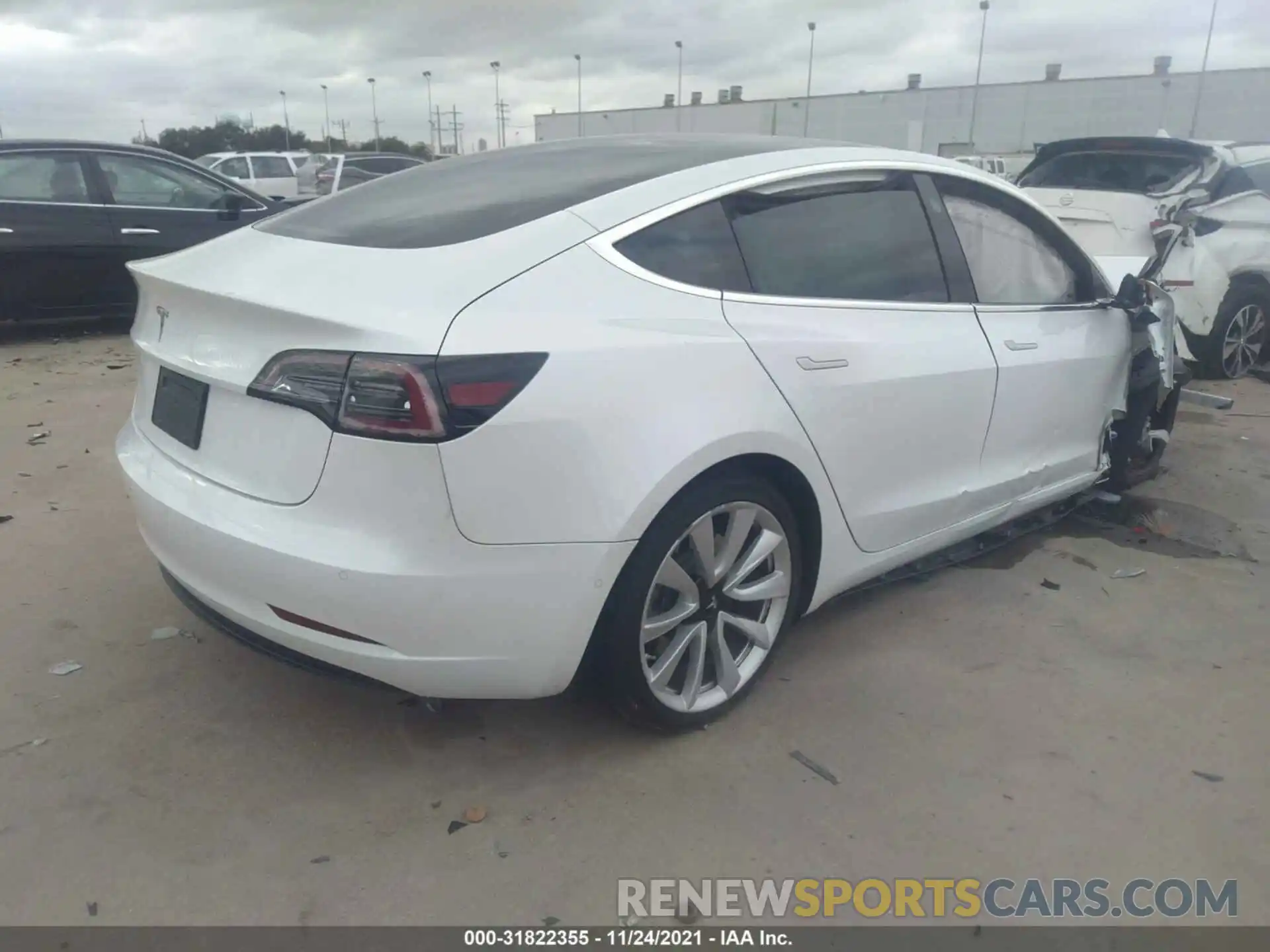 4 Photograph of a damaged car 5YJ3E1EA0KF407553 TESLA MODEL 3 2019