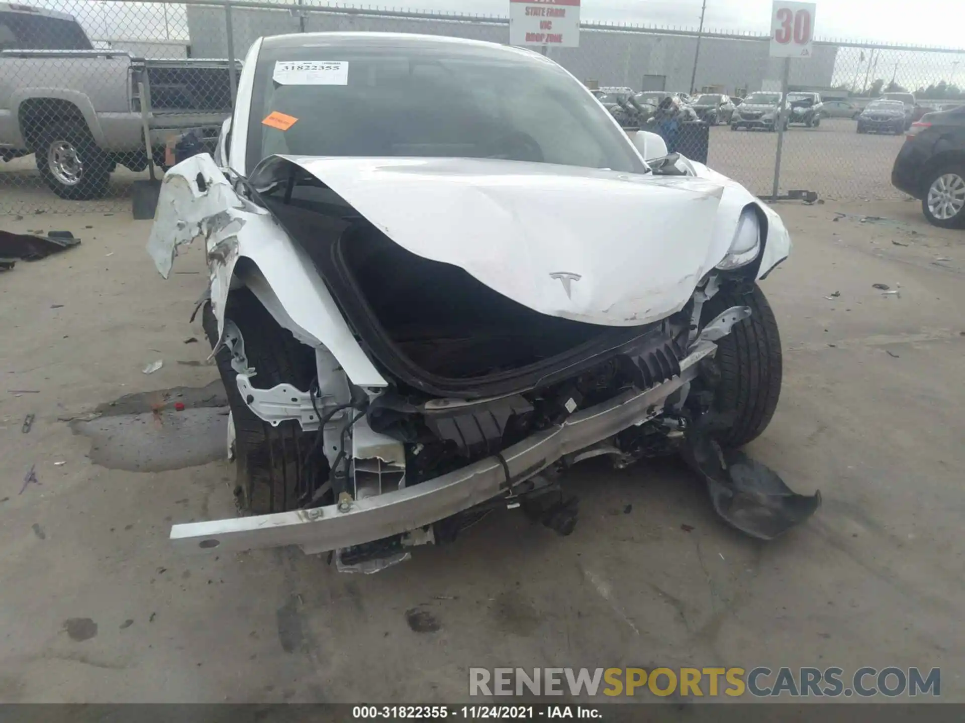 6 Photograph of a damaged car 5YJ3E1EA0KF407553 TESLA MODEL 3 2019