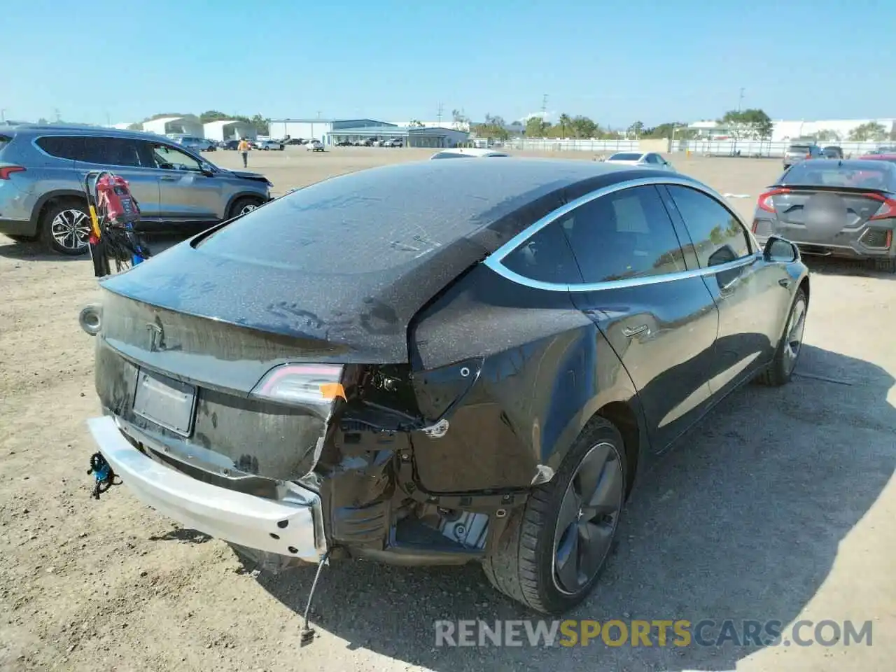 4 Photograph of a damaged car 5YJ3E1EA0KF409934 TESLA MODEL 3 2019