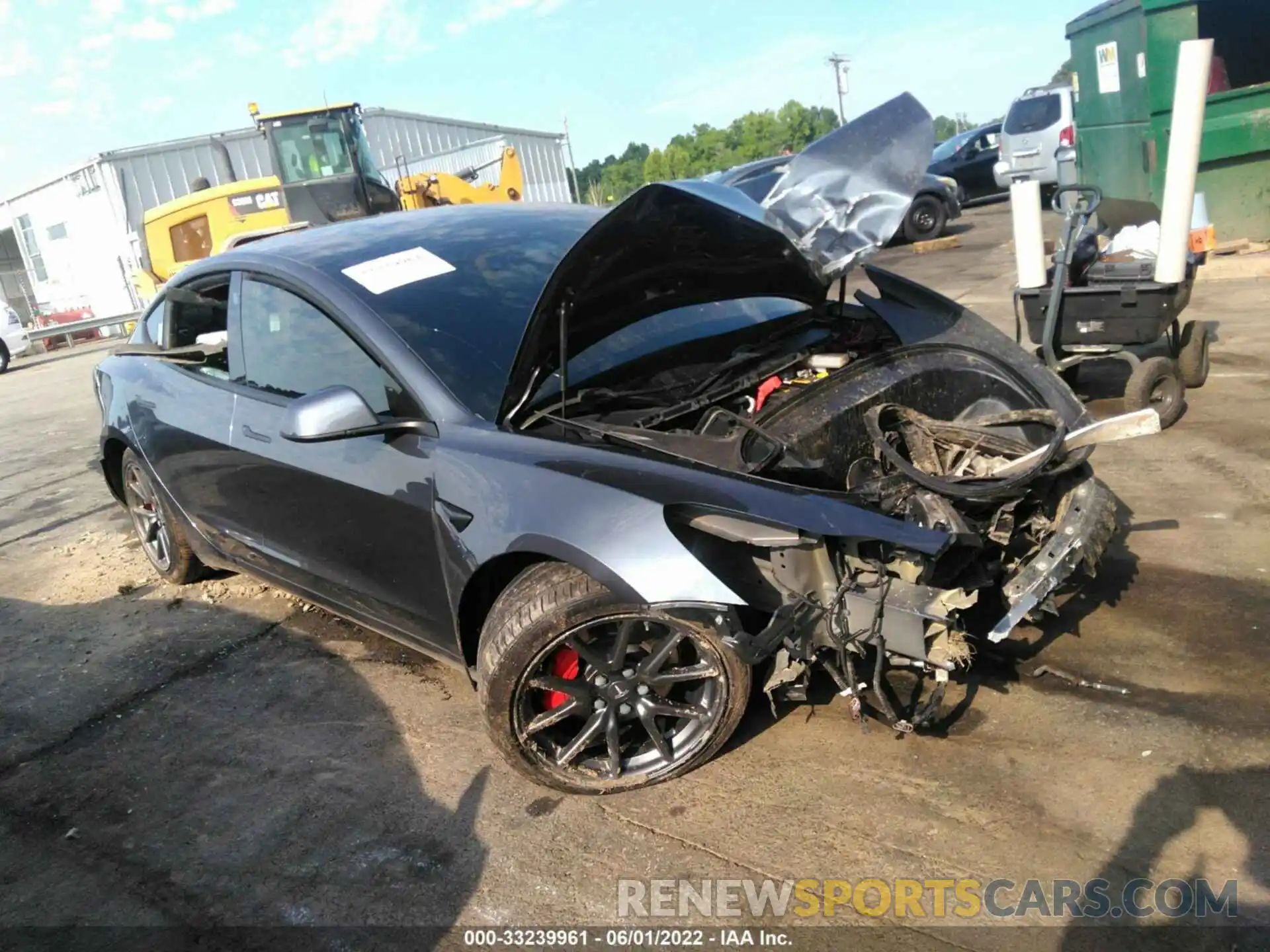 1 Photograph of a damaged car 5YJ3E1EA0KF411117 TESLA MODEL 3 2019