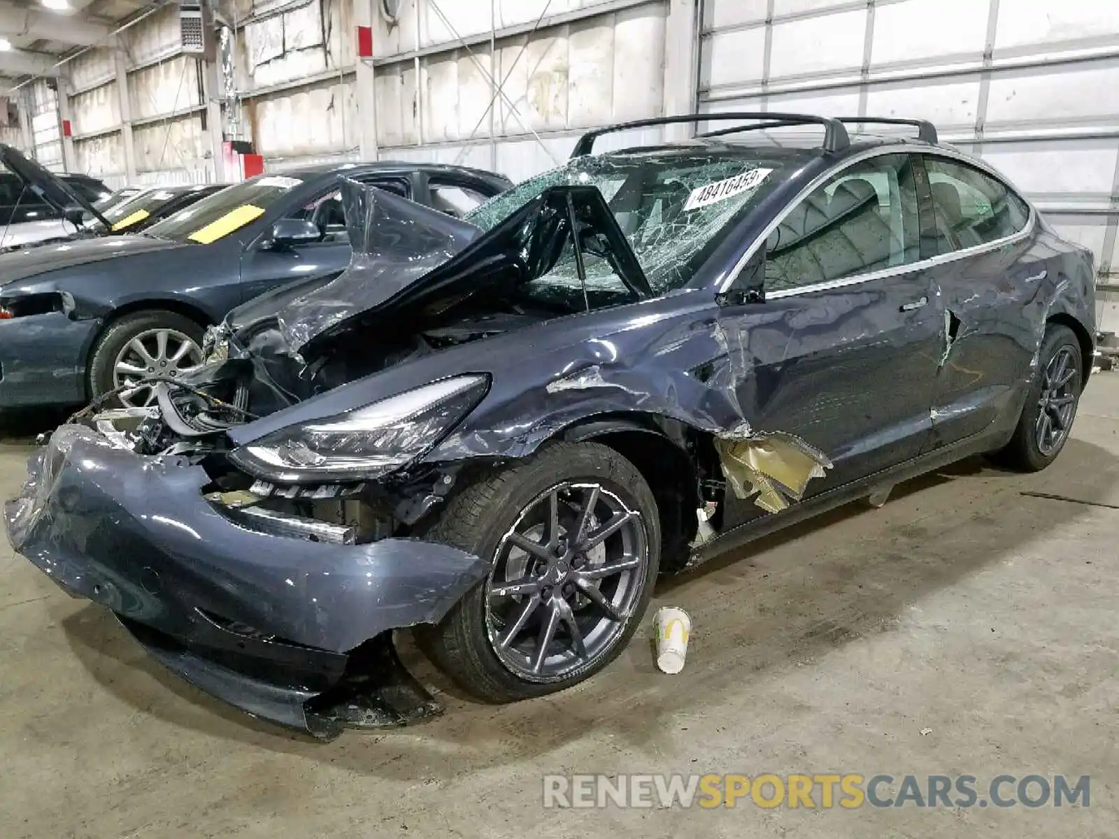 2 Photograph of a damaged car 5YJ3E1EA0KF411327 TESLA MODEL 3 2019