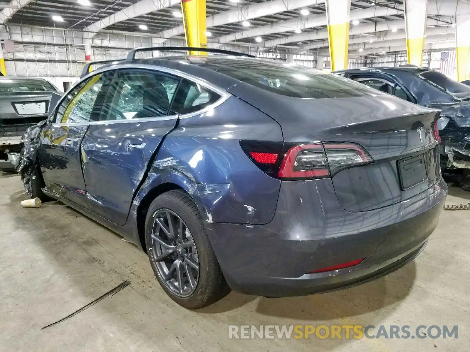 3 Photograph of a damaged car 5YJ3E1EA0KF411327 TESLA MODEL 3 2019