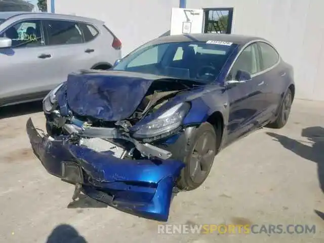 2 Photograph of a damaged car 5YJ3E1EA0KF411750 TESLA MODEL 3 2019