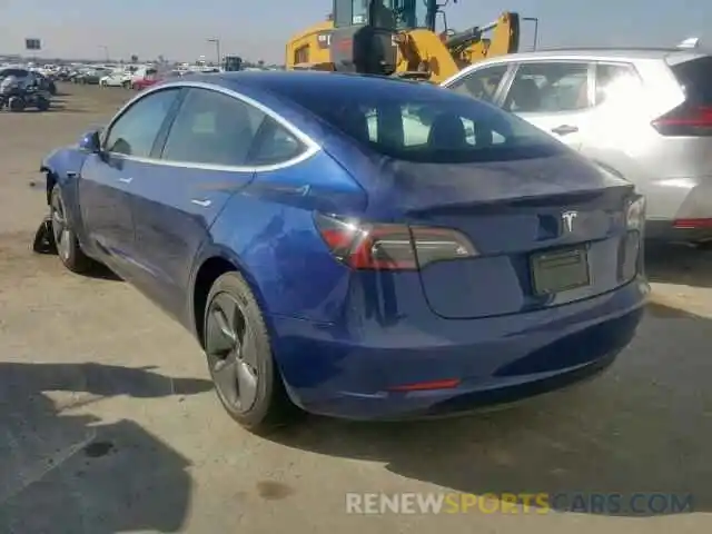 3 Photograph of a damaged car 5YJ3E1EA0KF411750 TESLA MODEL 3 2019