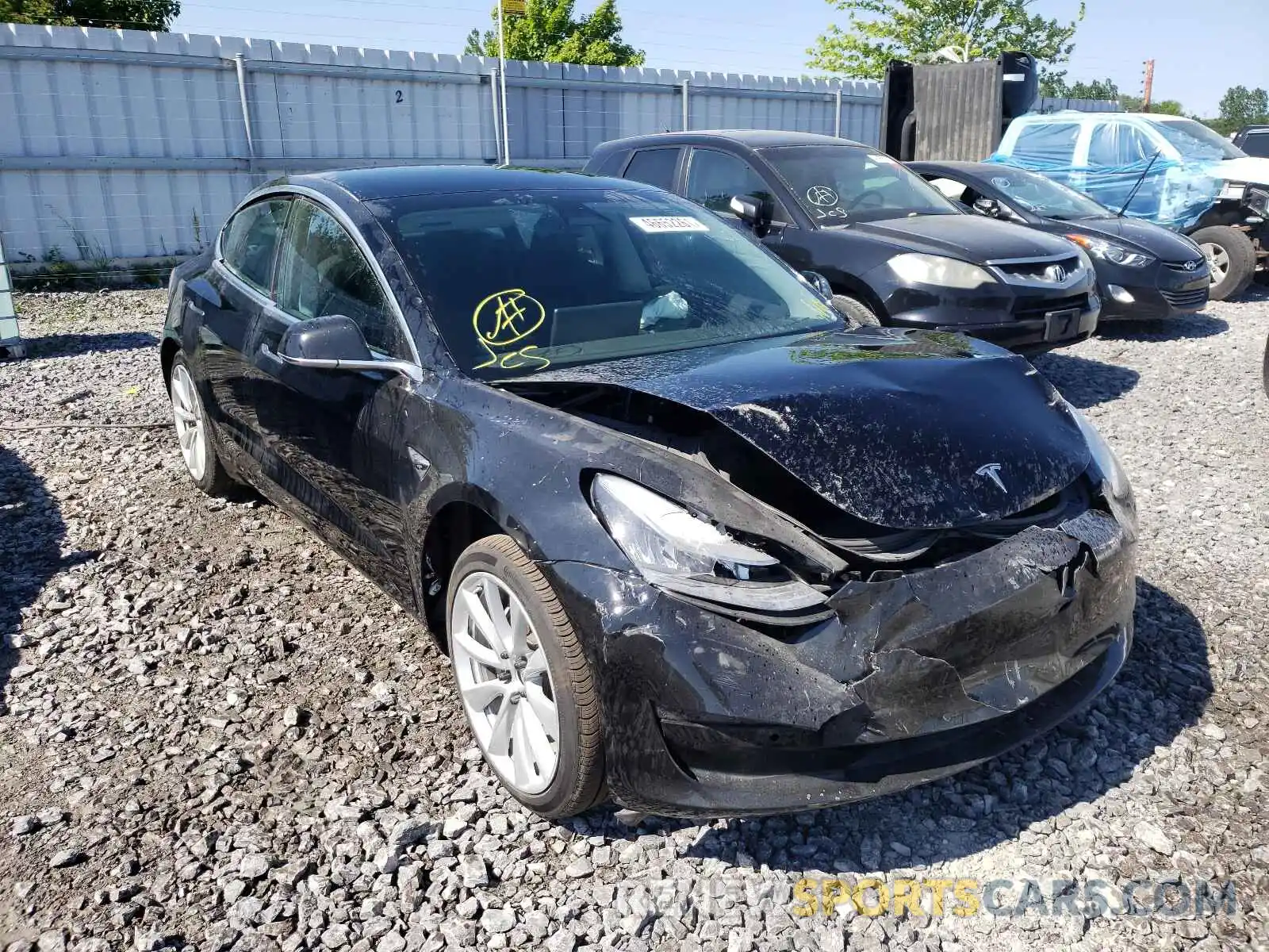 1 Фотография поврежденного автомобиля 5YJ3E1EA0KF414549 TESLA MODEL 3 2019