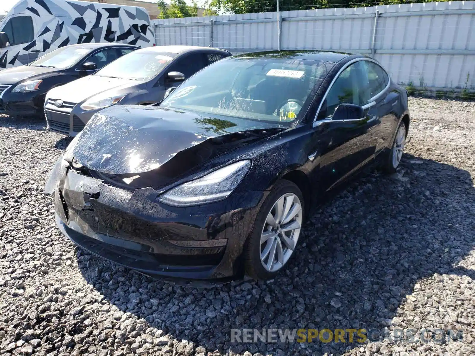 2 Фотография поврежденного автомобиля 5YJ3E1EA0KF414549 TESLA MODEL 3 2019