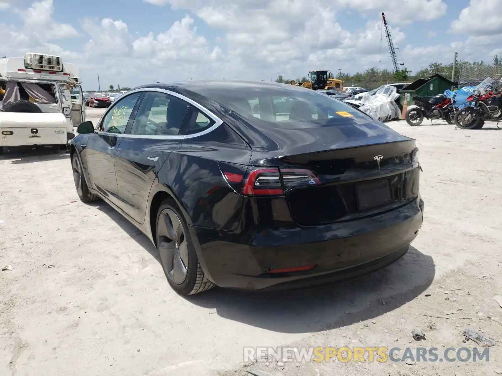 3 Photograph of a damaged car 5YJ3E1EA0KF415801 TESLA MODEL 3 2019