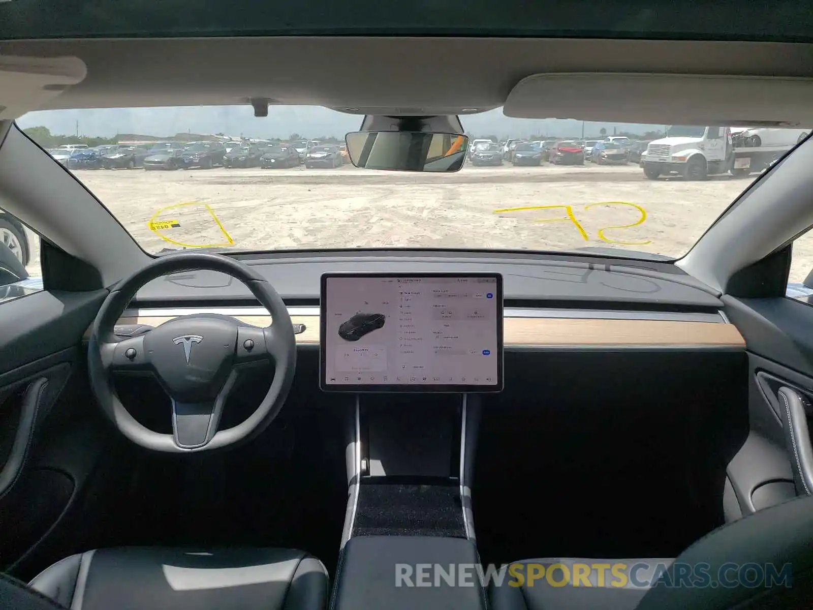 9 Photograph of a damaged car 5YJ3E1EA0KF415801 TESLA MODEL 3 2019