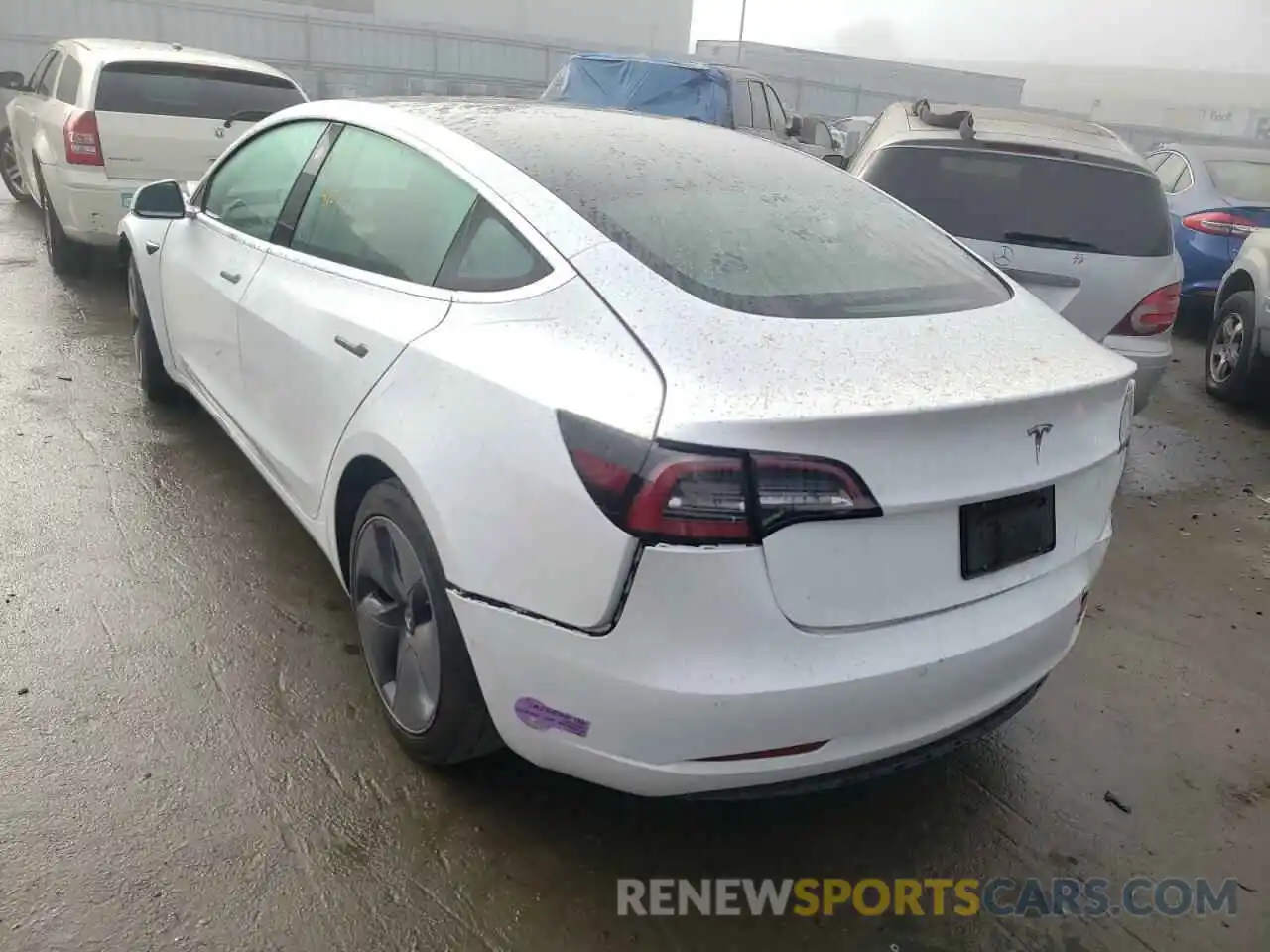 3 Photograph of a damaged car 5YJ3E1EA0KF415927 TESLA MODEL 3 2019