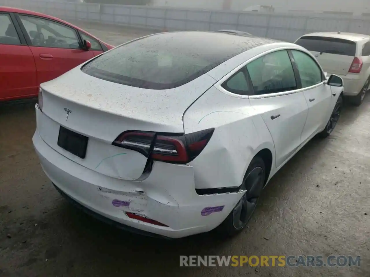 4 Photograph of a damaged car 5YJ3E1EA0KF415927 TESLA MODEL 3 2019