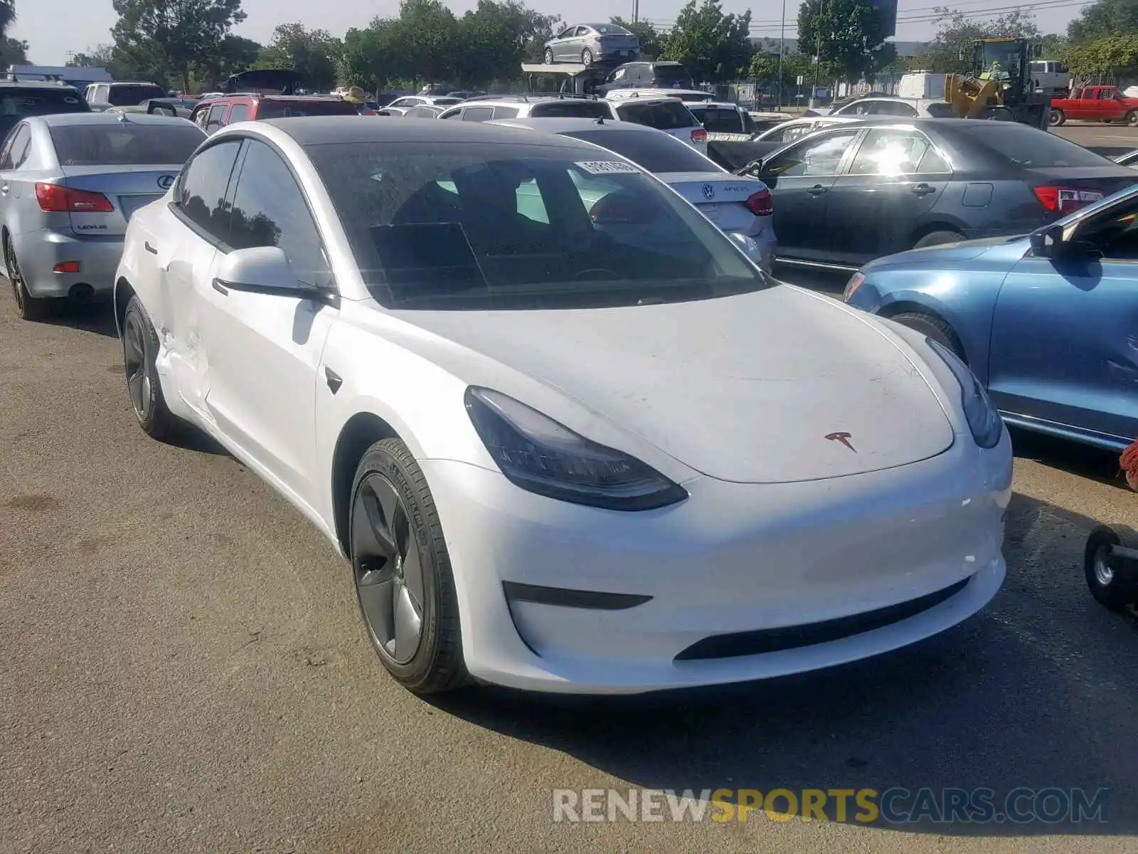 1 Photograph of a damaged car 5YJ3E1EA0KF416026 TESLA MODEL 3 2019