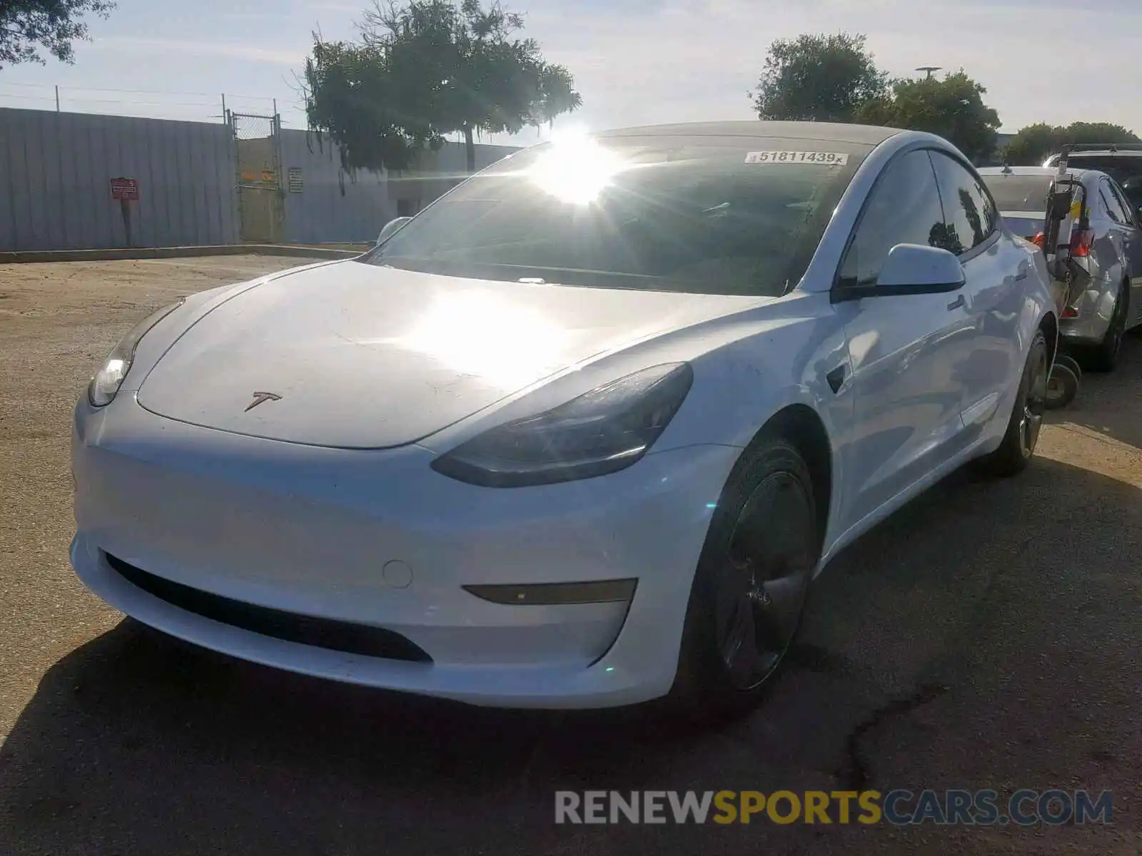 2 Photograph of a damaged car 5YJ3E1EA0KF416026 TESLA MODEL 3 2019