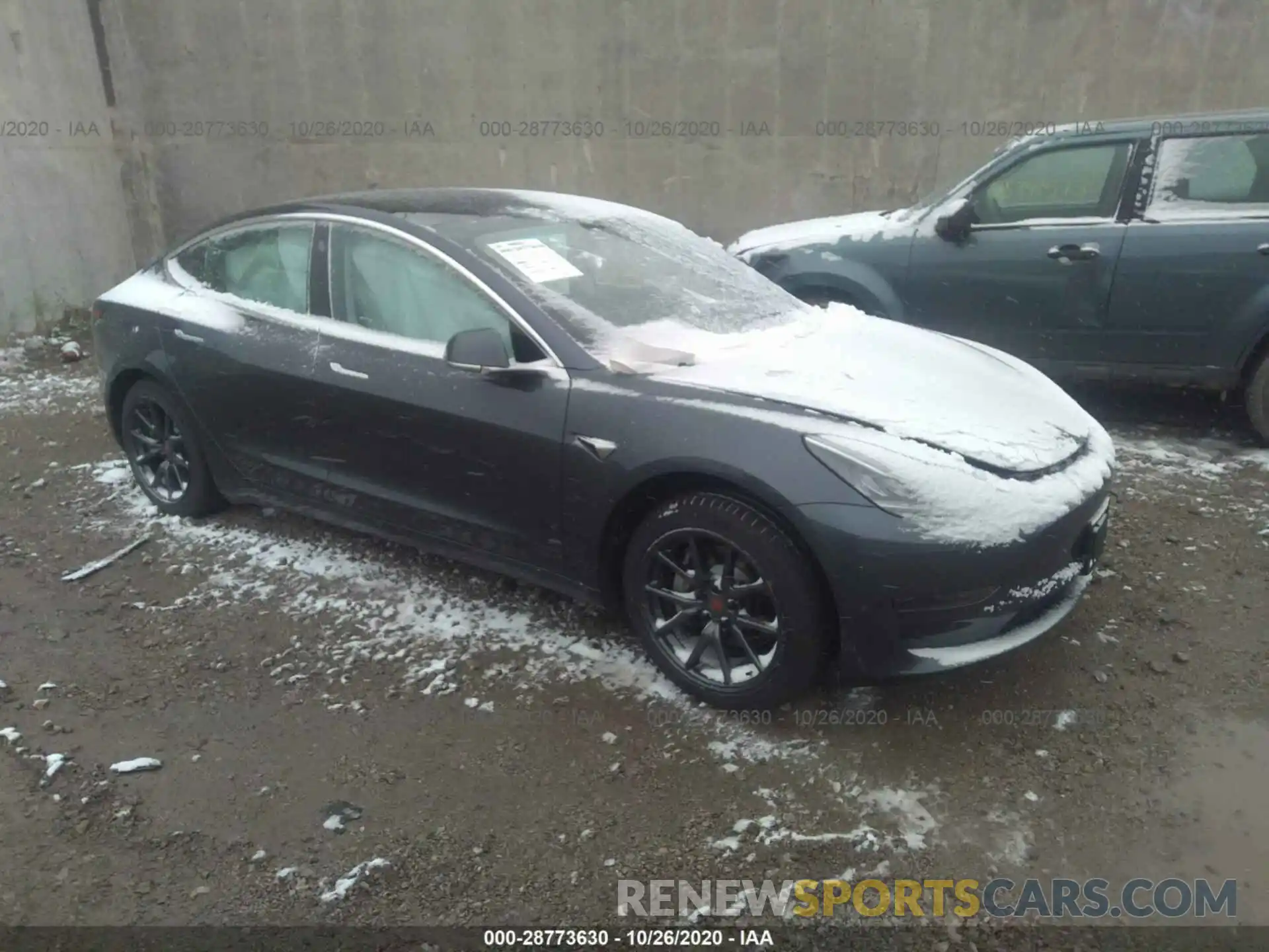 1 Photograph of a damaged car 5YJ3E1EA0KF416155 TESLA MODEL 3 2019