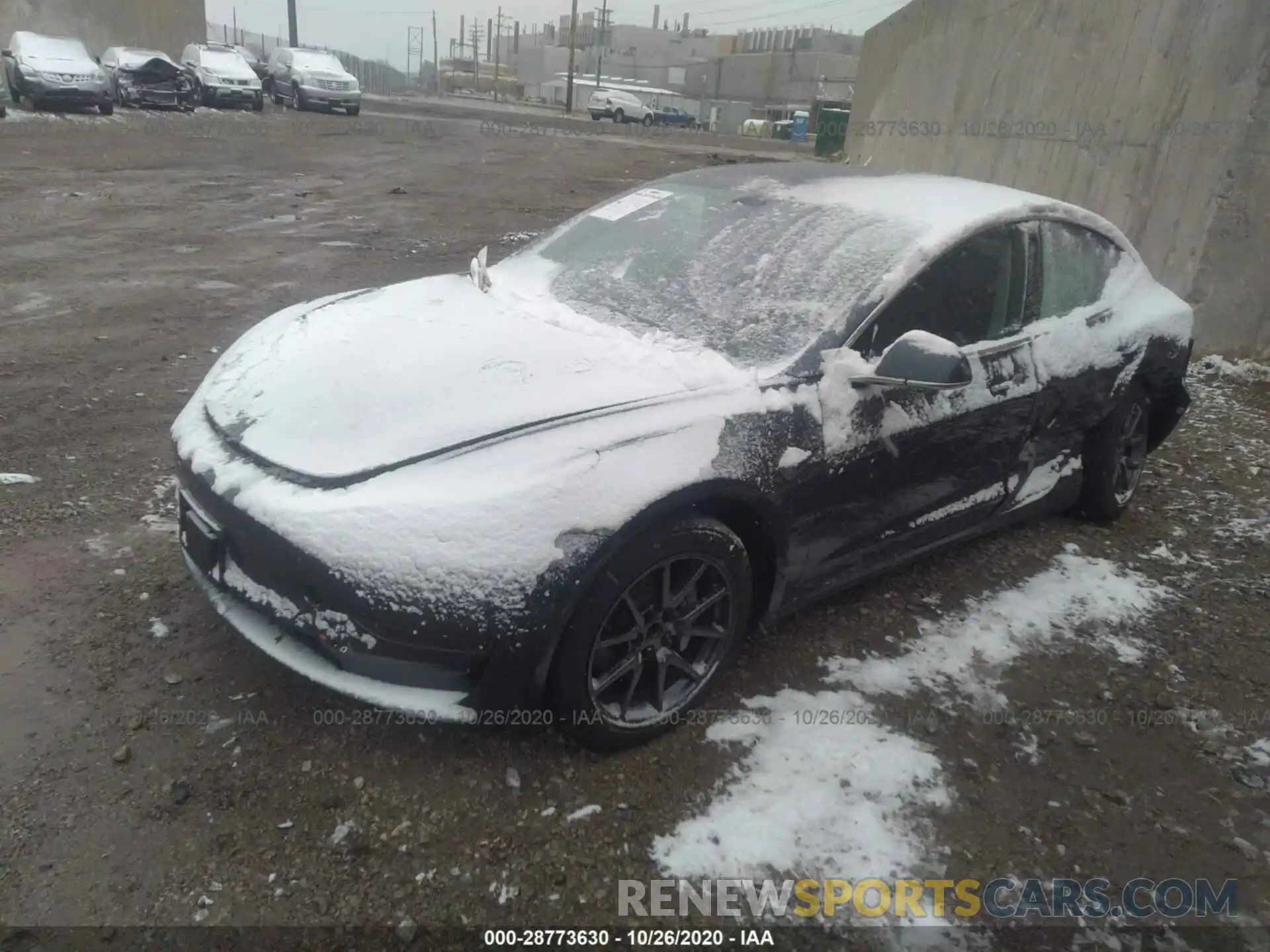 2 Photograph of a damaged car 5YJ3E1EA0KF416155 TESLA MODEL 3 2019