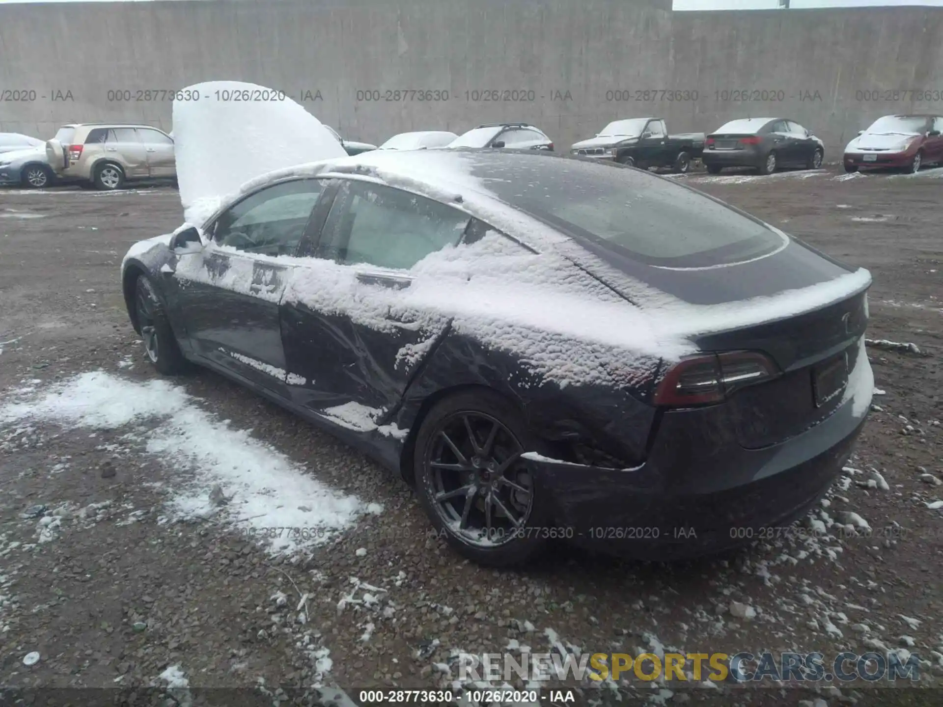 3 Photograph of a damaged car 5YJ3E1EA0KF416155 TESLA MODEL 3 2019