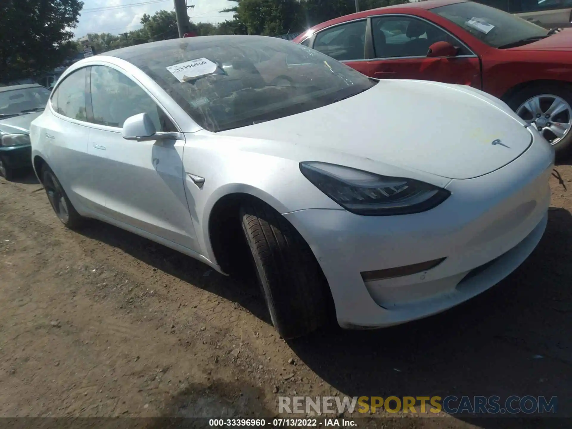 1 Photograph of a damaged car 5YJ3E1EA0KF417712 TESLA MODEL 3 2019